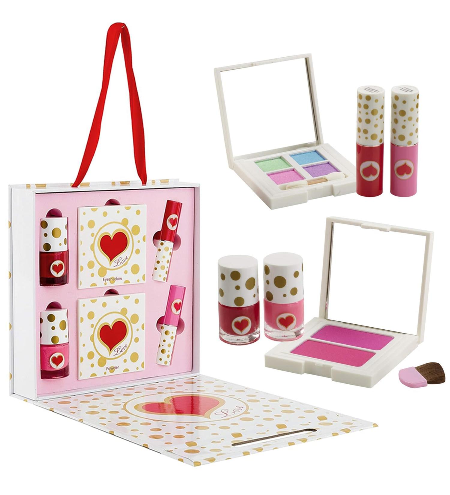 Toysical Makeup Kit for Teens - Complete "LOVE" Makeup Gift Set with Eyeshadow Lip Gloss Blush & Nail Polish - Perfect Starter Kit for Young Girls & Women - Buy Online on GoSupps.com