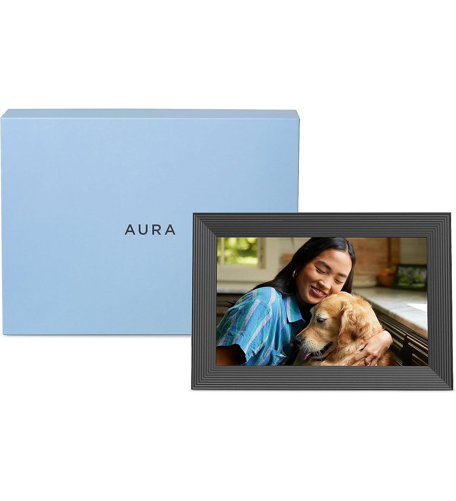 Aura Carver WiFi Digital Picture Frame - The Ultimate Gift | Effortless Setup & Free Unlimited Storage | Send Photos Easily from Your Phone | Gravel Carver - Buy Online on GoSupps.com