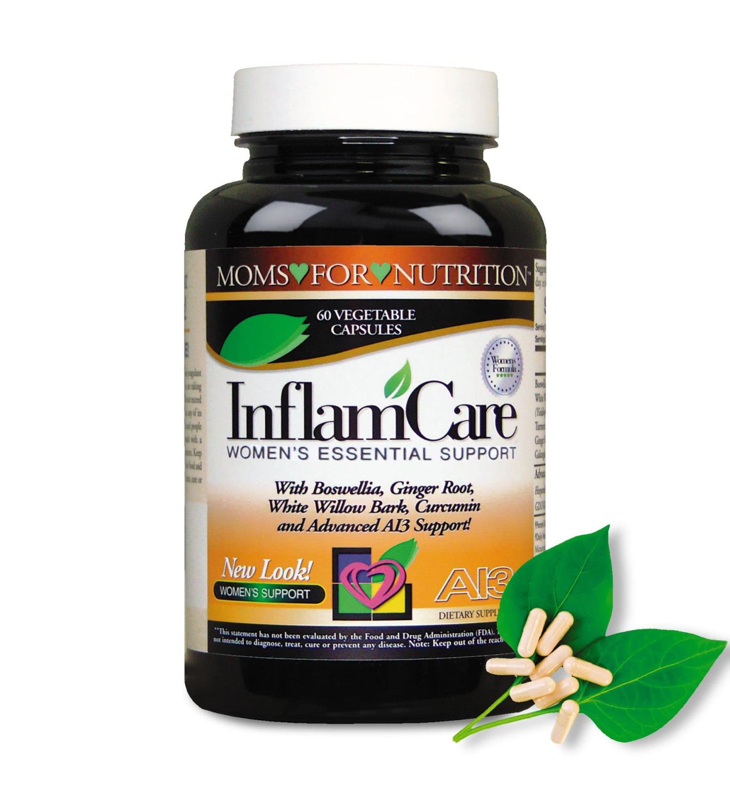 Moms For Nutrition InflamCare 3000MG Essential Synergy Women's Gluten Free - 60 Count - Buy Online on GoSupps.com