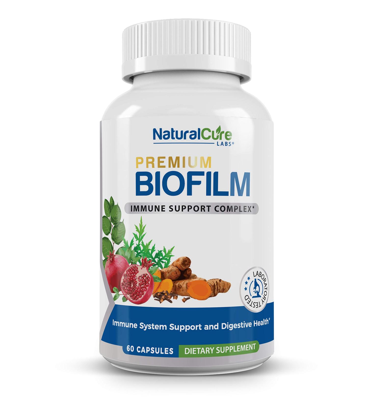Natural Cure Labs Biofilm Complex Premium Biofilm Formula Botanicals & Herbs | Biofilm Product for Digestion & Immune Support | Vegan, Non-GMO, Gluten Free | Biofilm Defense & Gut Health Supplement 1 Count (Pack of 60) - Buy Online on GoSupps.com