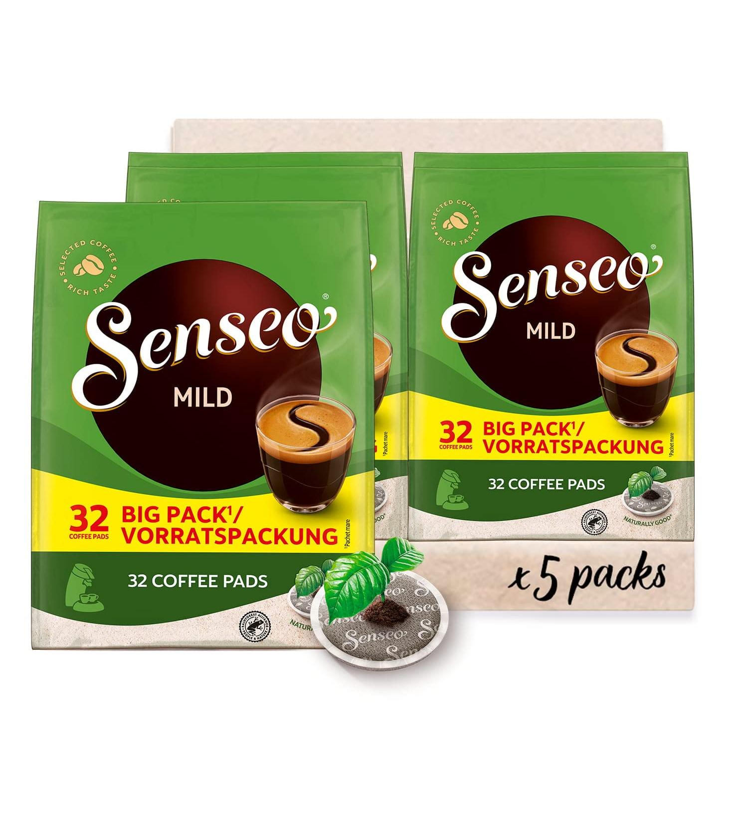 Buy Senseo Pads Mild - RA-Certified Coffee Pads (5 Packs of 32) - International Shipping - Buy Online on GoSupps.com