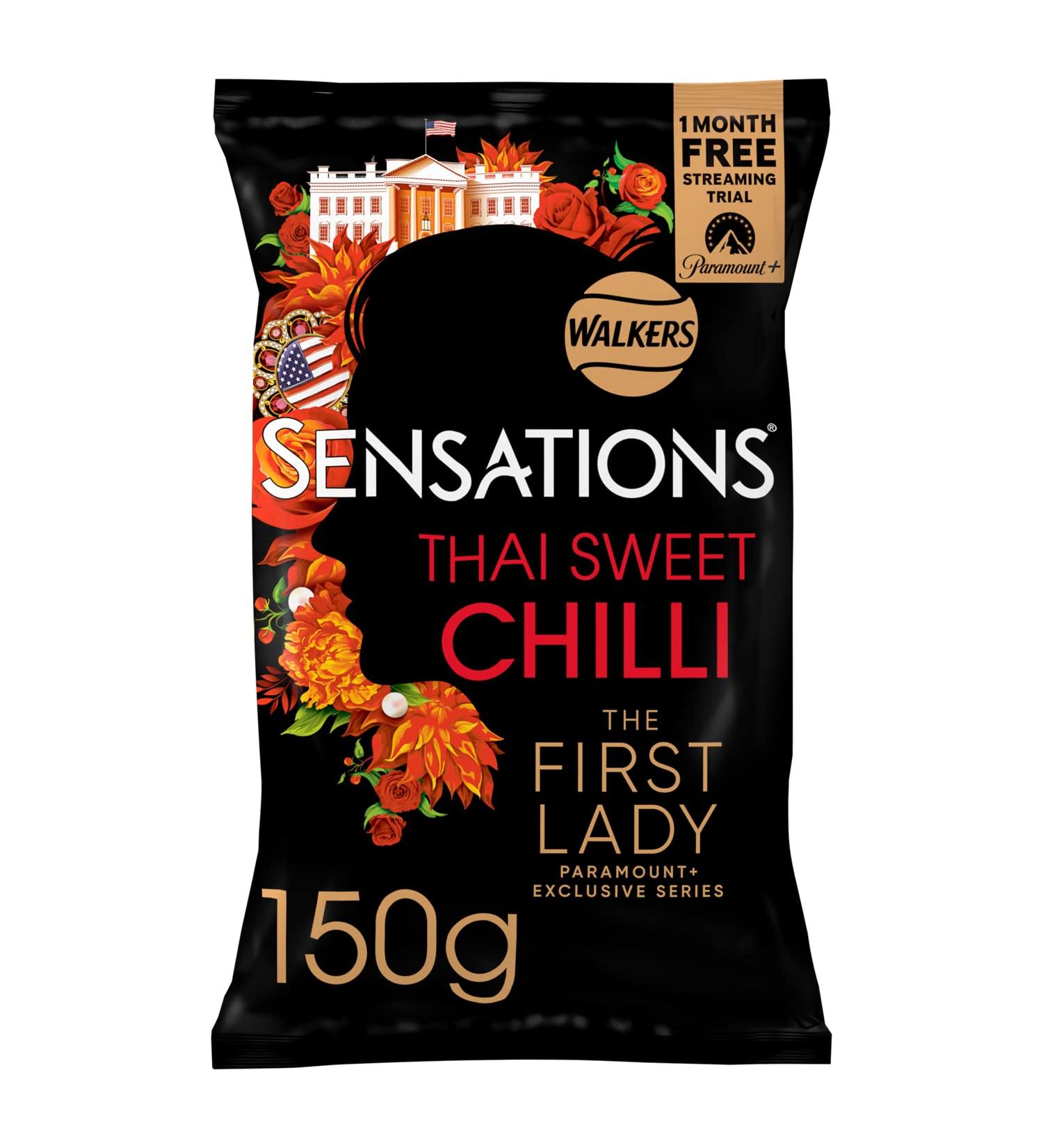 Sensations Thai Sweet Chilli Crisps 150g - Irresistible Sweet Chilli Flavor | 1 Pack - Buy Online on GoSupps.com