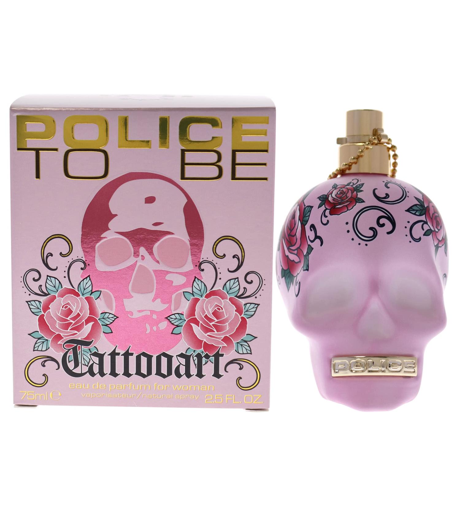 POLICE To Be Tattooart For Woman - Fragrance For Women - Floral Fruity Gourmand Scent - Creamy Sandalwood And A Powdery-Sweet Marshmallow Accord - Eye-Catching Skull Bottle - 2.5 Oz EDP Spray 2.5 Fl Oz (Pack of 1) - Buy Online on GoSupps.com