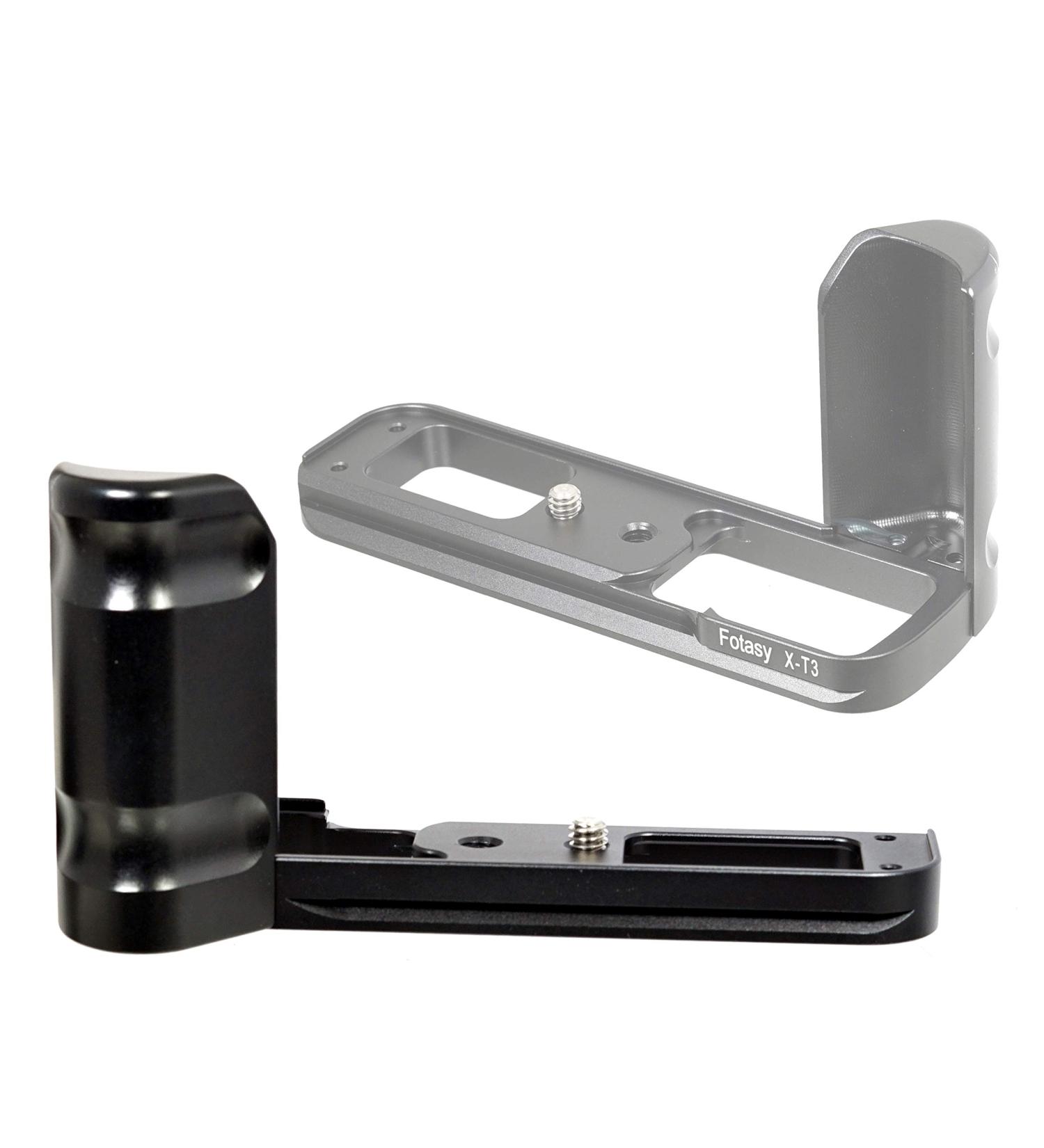 Fotasy X-T3 Hand Grip | Arca Swiss QR Metal Holder | Aviation Grade Aluminum | Compatible with Fuji XT3 XT2 - Buy Online on GoSupps.com