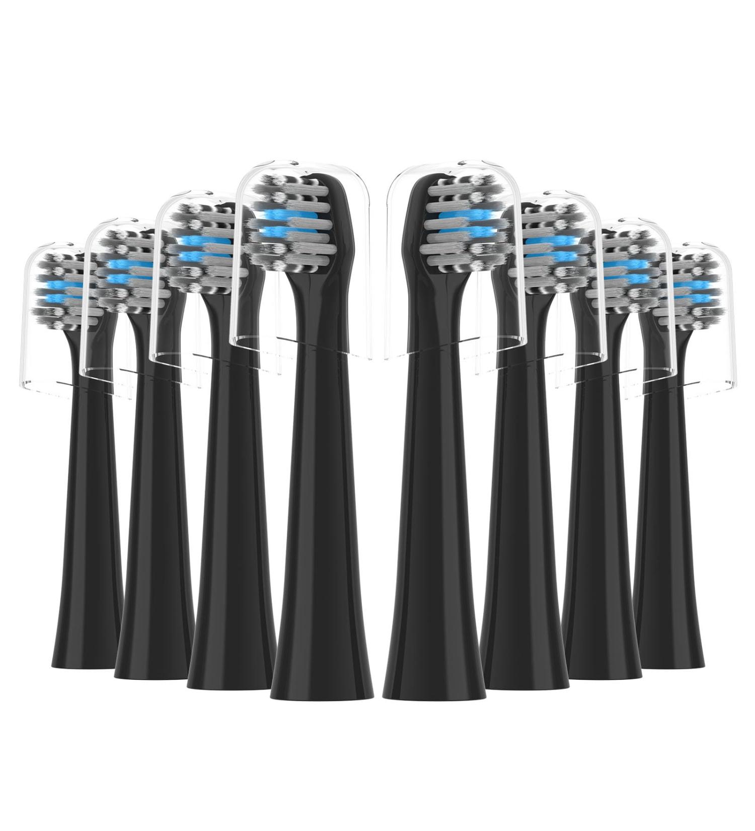 Replacement Toothbrush Heads for Colgate Hum Smart Electric Toothbrush - 8 Pack Black | Compatible Durable & Affordable - Buy Online on GoSupps.com