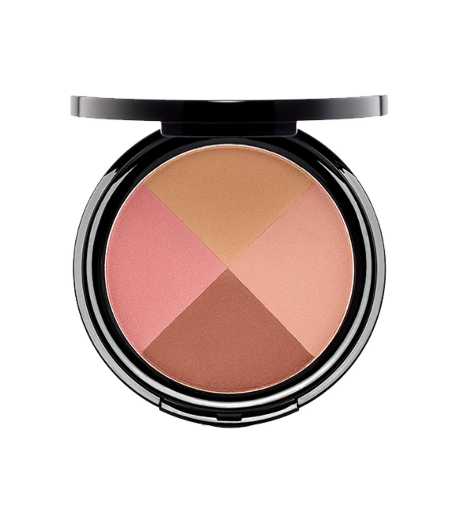 EVE PEARL Ultimate Face Compact: Blush Bronzer Highlighter & Contour Palette for Medium to Deep Skin - Ageless Makeup Set - Buy Online on GoSupps.com
