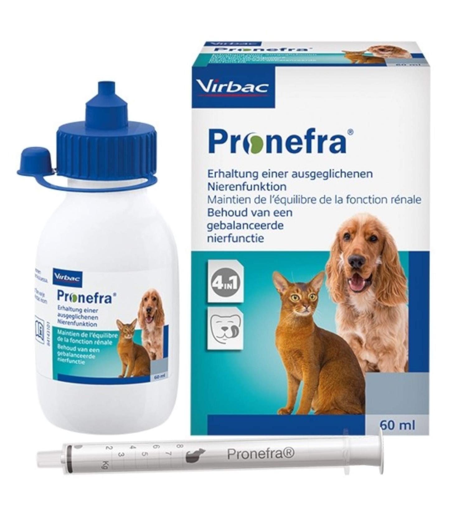 Virbac Pronefra Diet Supplement for Small Animals Pack of 1 (1 x 60 ml) 1 count (Pack of 1)