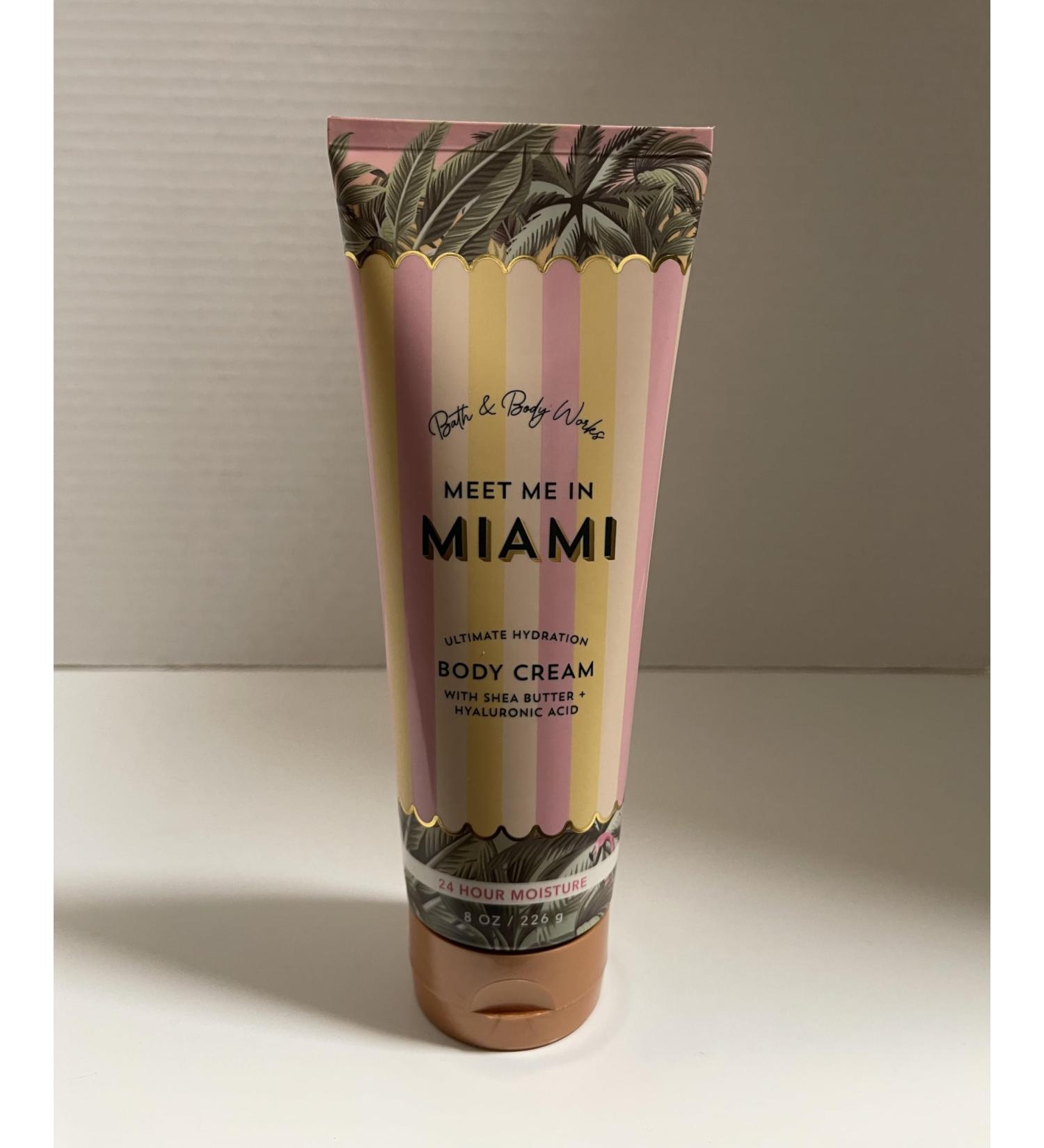 Meet Me In Miami Body Cream - Ultimate Hydration with Shea Butter & Hyaluronic Acid (8oz) | International Shipping - Buy Online on GoSupps.com