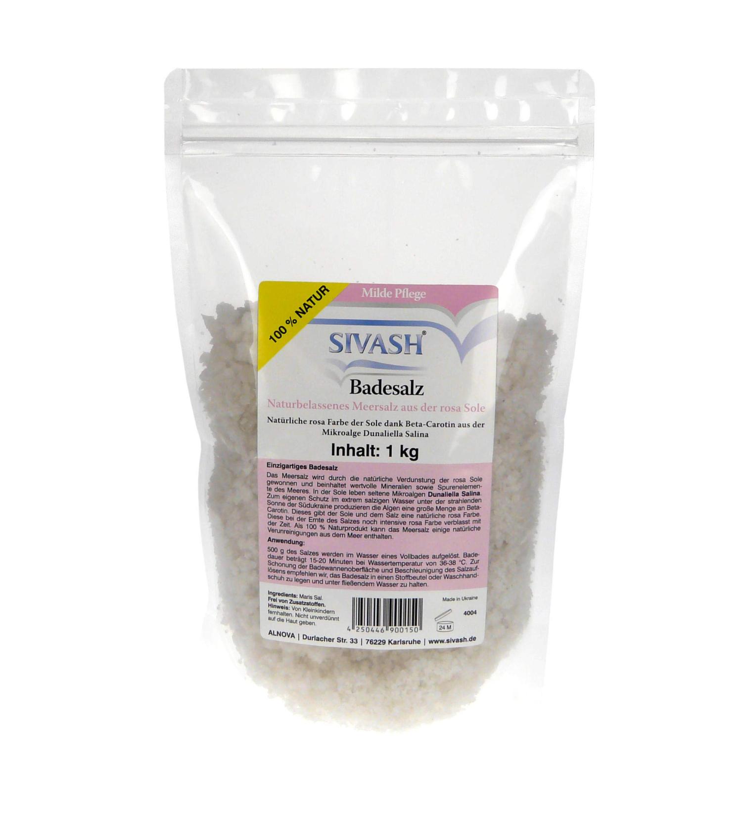SIVASH Natural Unrefined Sea Bath Salt 1 kg - Buy Online on GoSupps.com