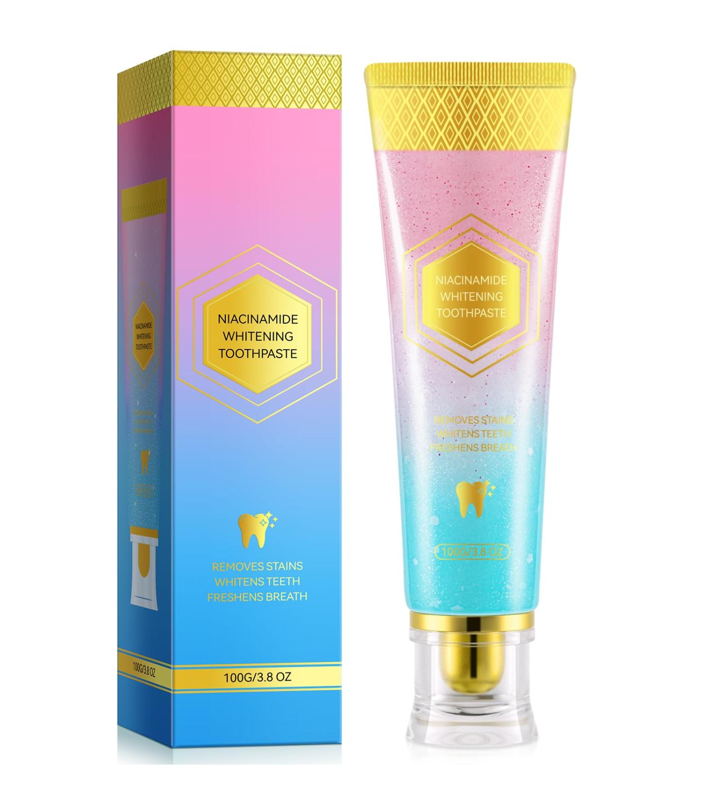 Niacinamide Whitening Toothpaste Niacinamide Toothpaste Effectively Whitens Teeth Protects Tooth Enamel and Freshens Breath for Sensitive Teeth - Buy Online on GoSupps.com