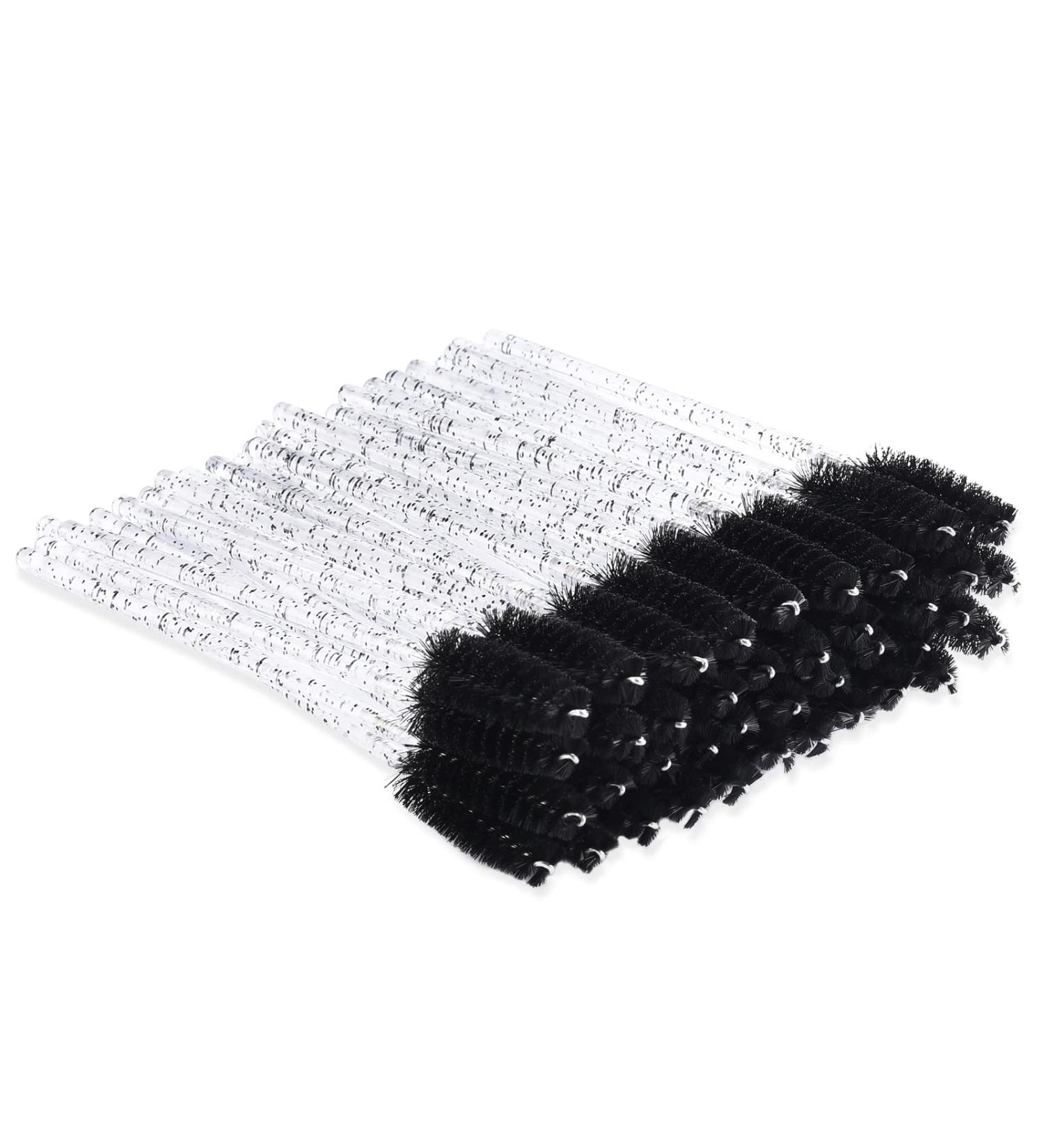 200 Colorful Disposable Mascara Wands for Eyelash Extensions and Brow Grooming - Lash Extension Supplies (Black) - Buy Online on GoSupps.com