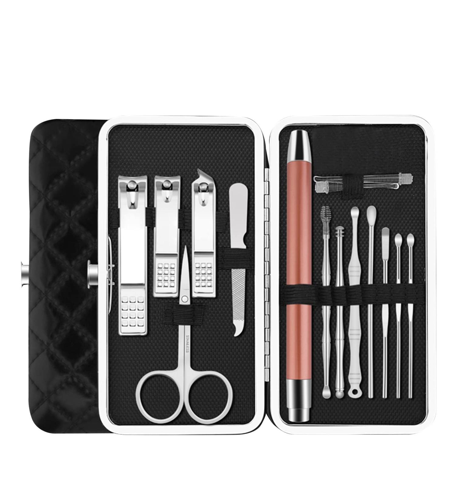 13PCS Ear Wax Removal Tools with Light & Storage Case - Portable Ear Spoon Earpick Cleaning Kit for Kids & Adults - Buy Online on GoSupps.com