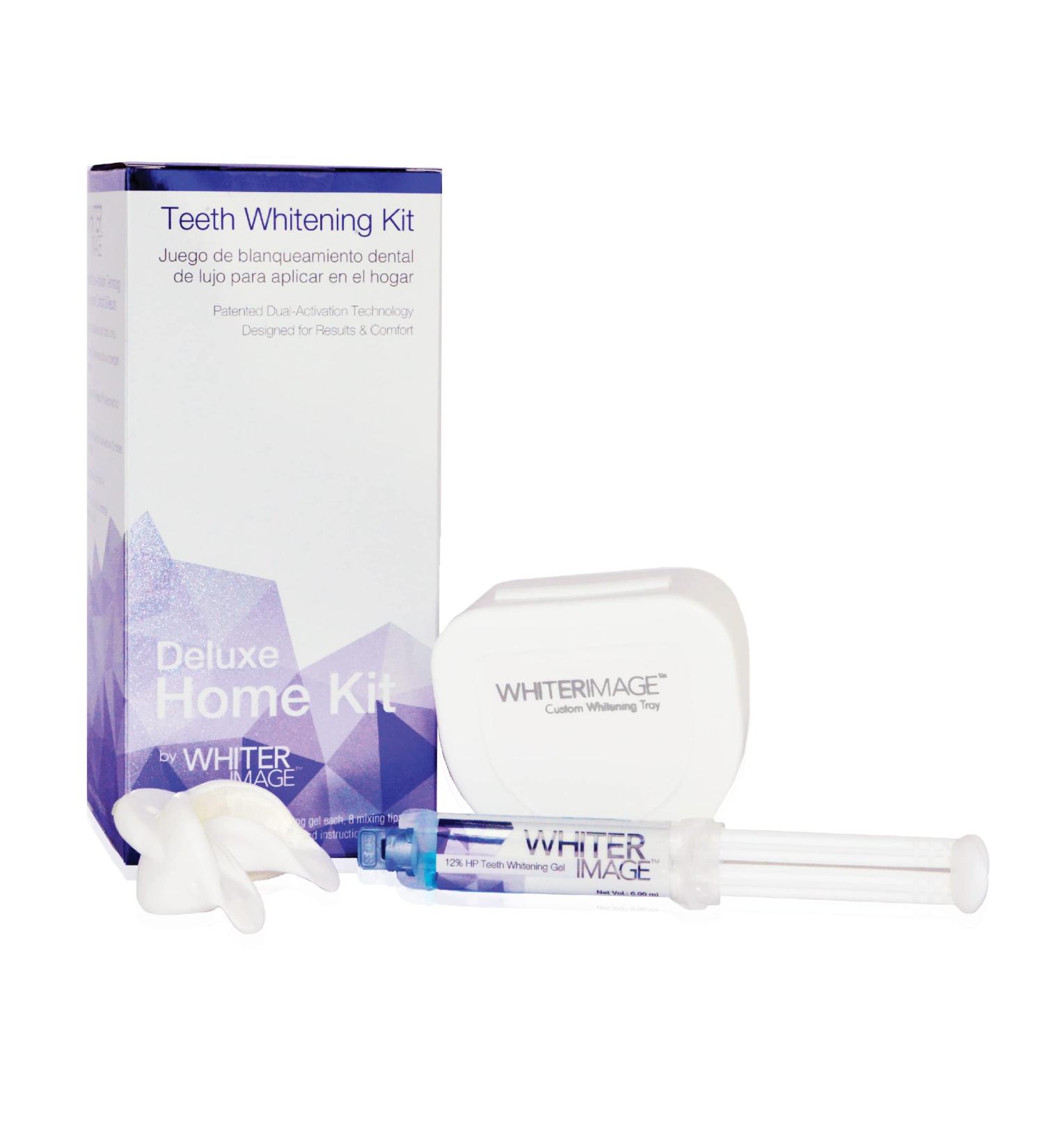 Whiter Image Deluxe Teeth Whitening Kit - Eliminate Discoloration, Fight Plaque Bacteria, Strengthen Enamel - Buy Online on GoSupps.com