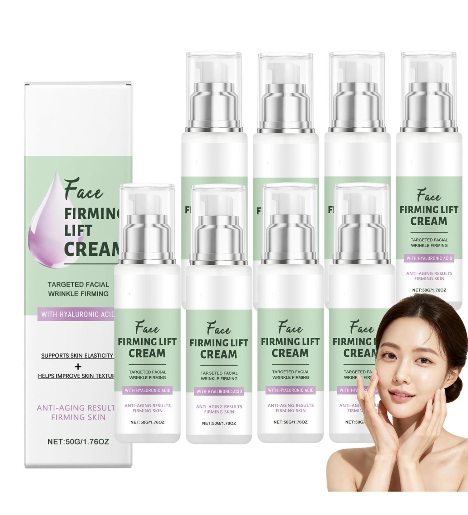  Raevior 8 x Instant Anti-Wrinkle Lifting Cream Anti-Aging Firming Face Cream Instant Face & Eye Lift Cream Reduces Fine Wrinkles Firming Moisturizer for Women Released Skin - Buy Online on GoSupps.com
