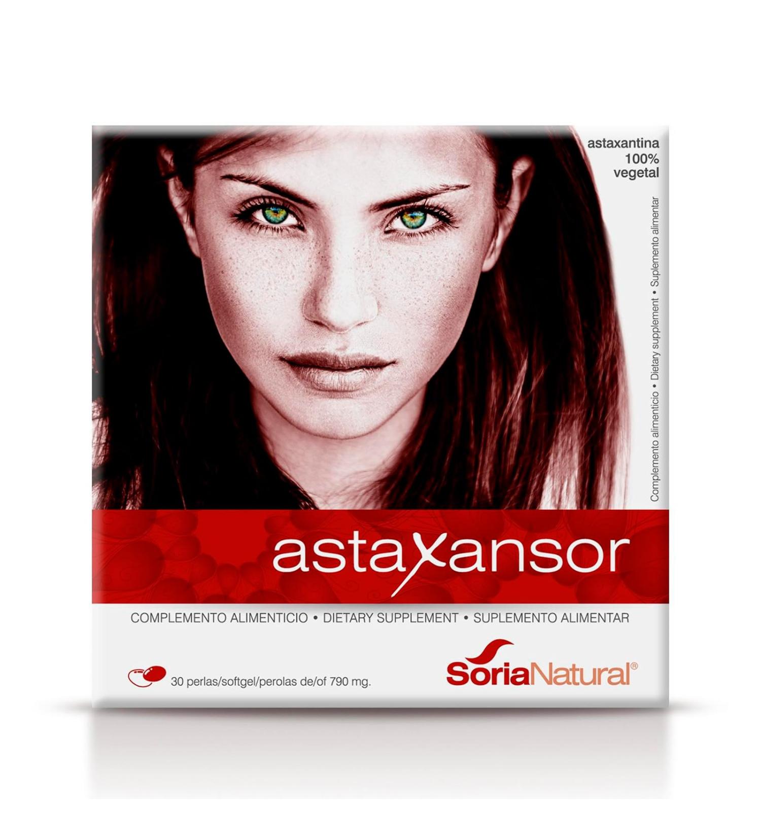 Astaxansor - Powerful Eye Protection with Astaxanthin | 30 Pearls of 790mg - Shop Internationally - Buy Online on GoSupps.com