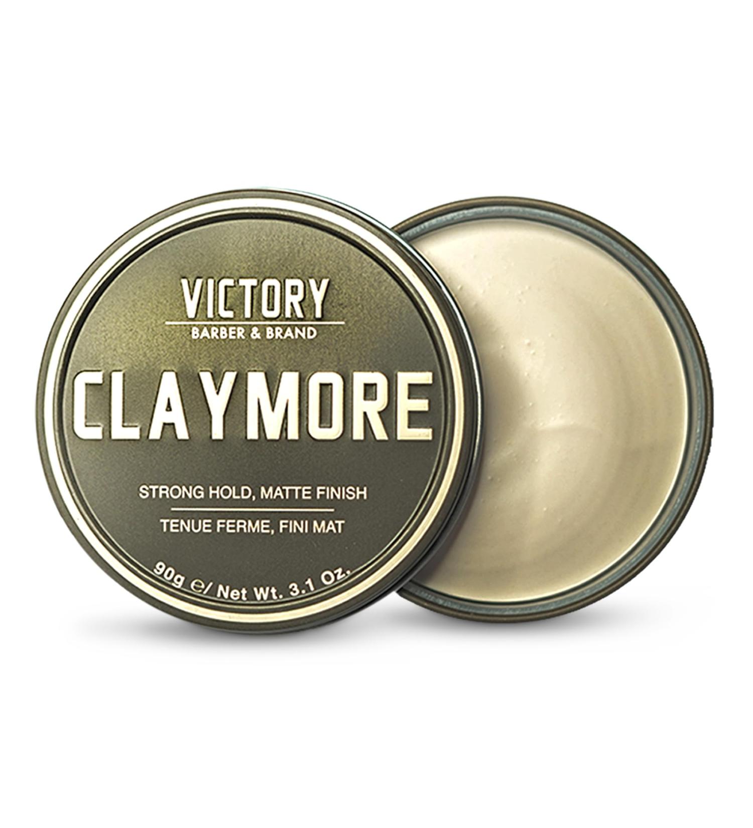 Victory Barber & Brand Claymore Pomade - Strong Hold Matte Finish for Men | USA Made Low Shine Perfect for Rough & Ready Styles - Buy Online on GoSupps.com