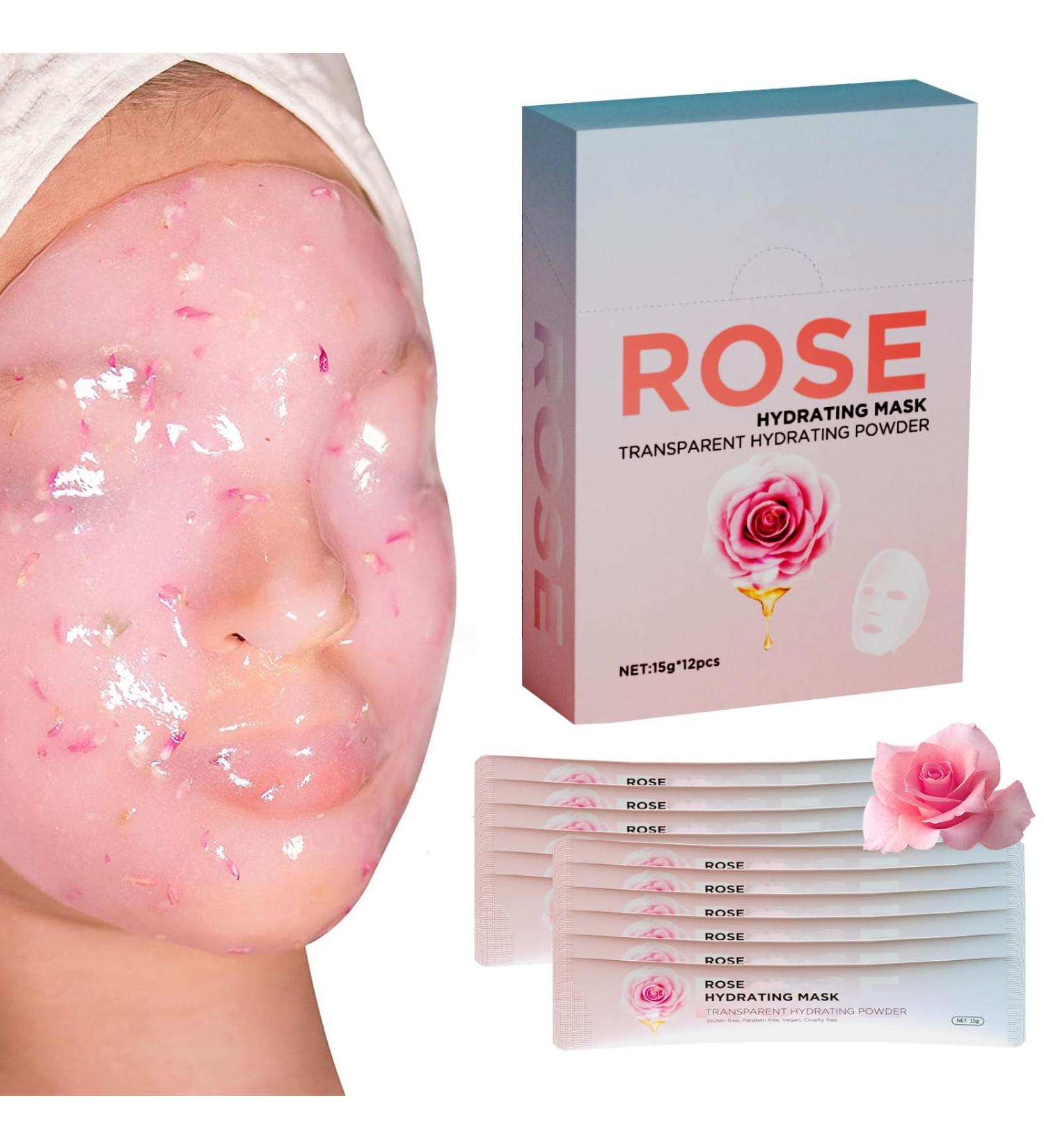 Jelly Face Mask for Facials - Rose Hydrating Brightening & Nourishing Jelly Mask - Buy Online on GoSupps.com