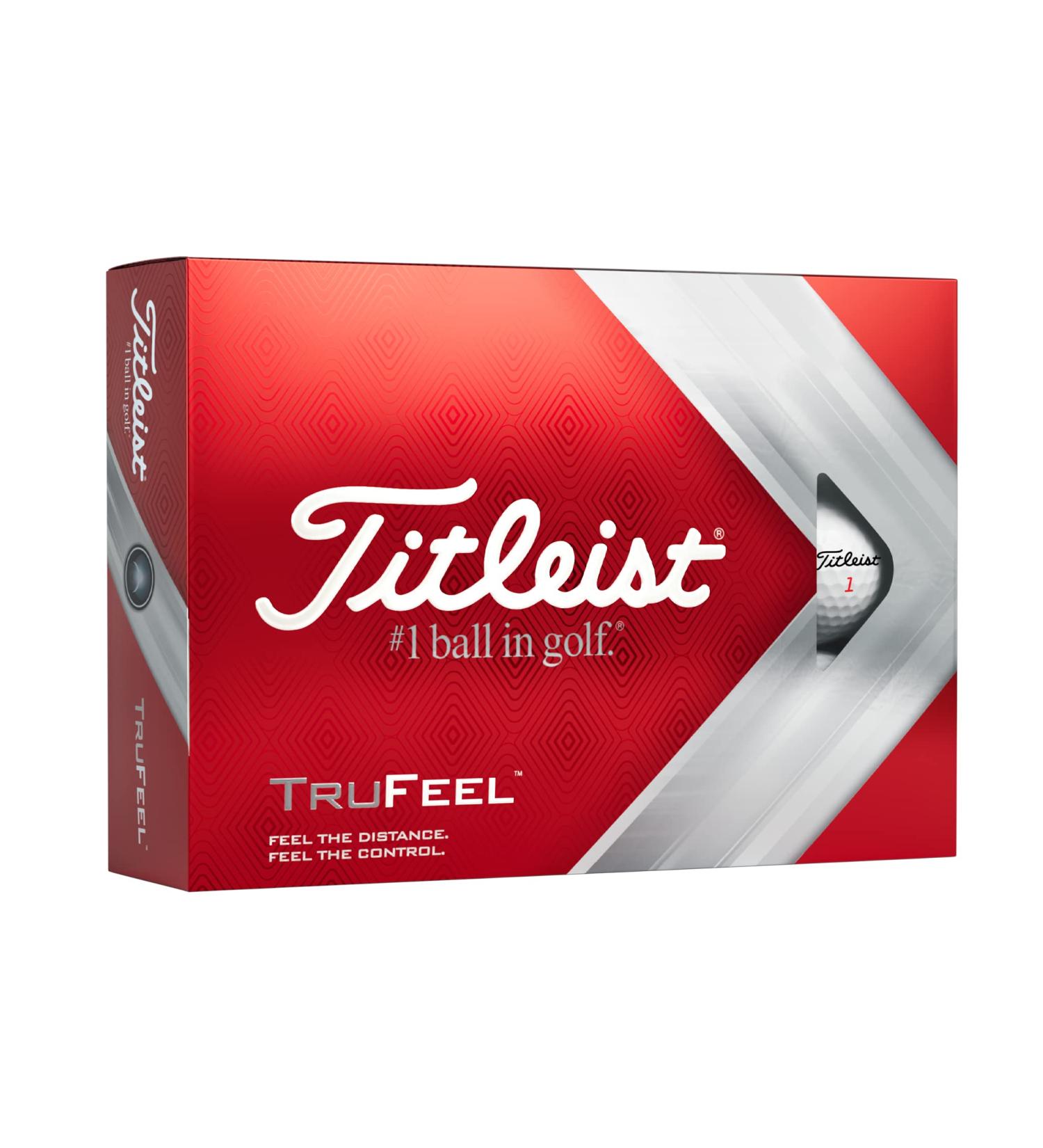 Titleist TruFeel Golf Balls - White: Premium Performance for Enhanced Distance and Control - Buy Online on GoSupps.com