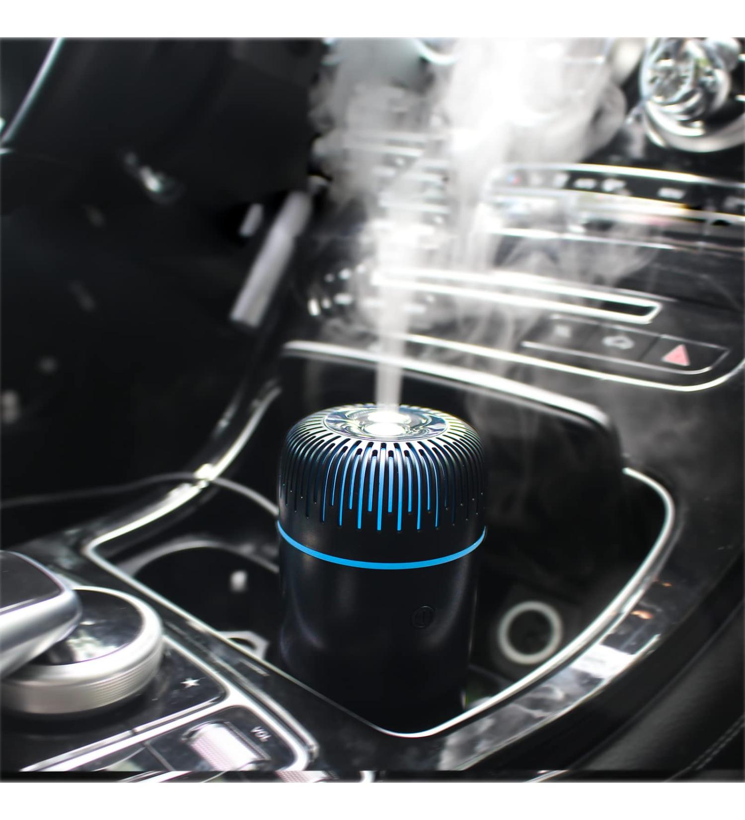 Unee Car Diffuser USB 100ml Mini Humidifier Essential Oil Aromatherapy Diffuser - Black - Buy Online on GoSupps.com
