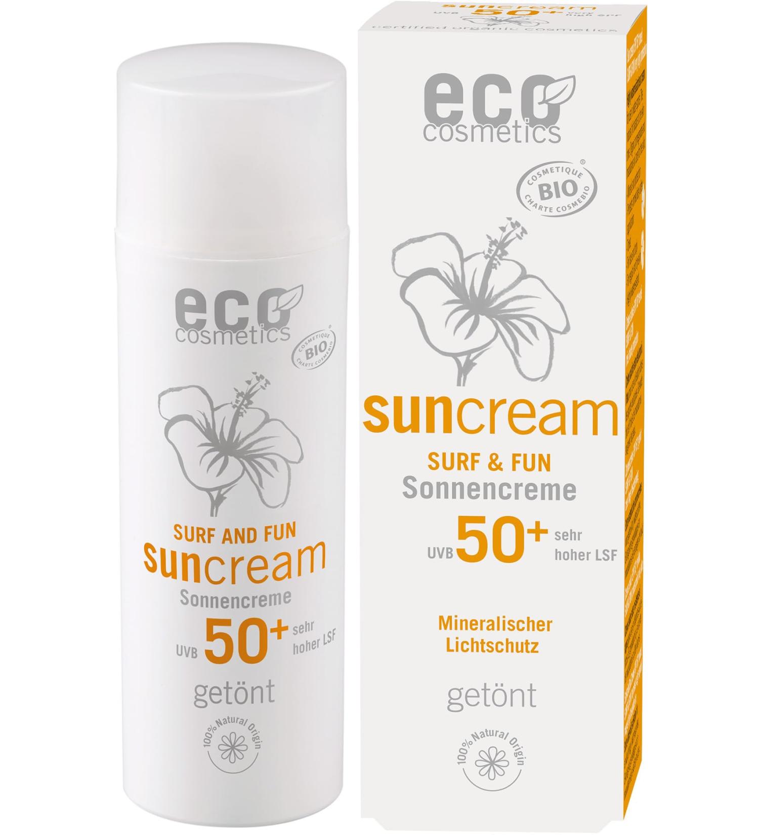 eco cosmetics sunscreen SPF 50 tinted Surf & Fun (1 x 50 ml)
