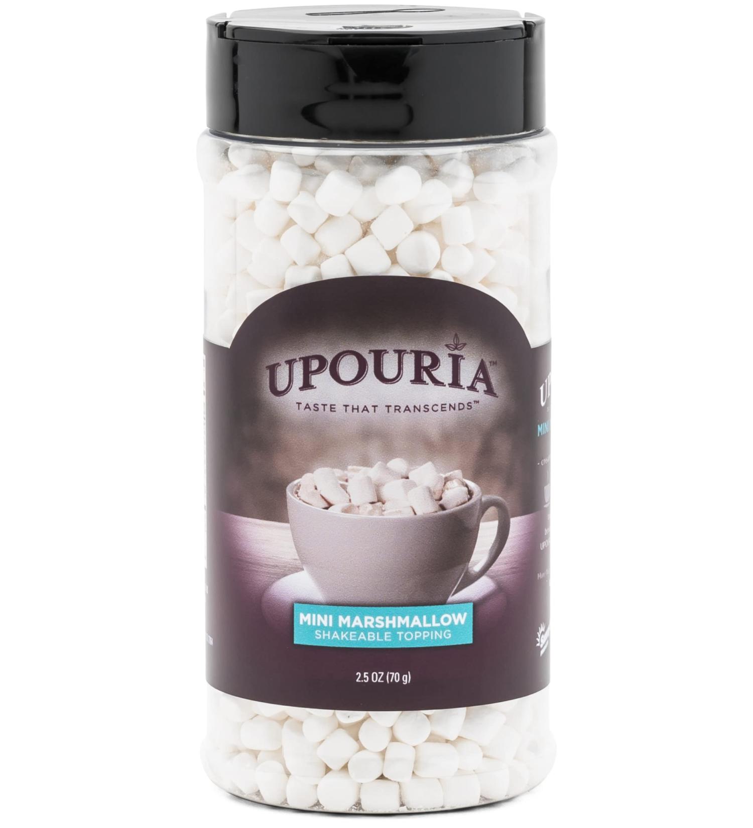 Upouria Mini Marshmallows Shakeable Topping - 2.5 oz Jar - Pack of 1 - Buy Online on GoSupps.com