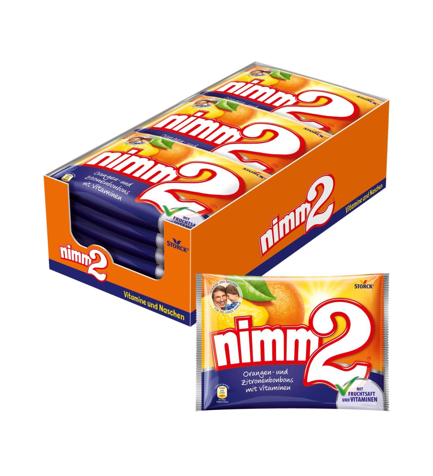 Buy nimm2 Bonbons - 20 x 240g | Fruit Juice & Vitamins Filled Candies - Best International Shipping - Buy Online on GoSupps.com