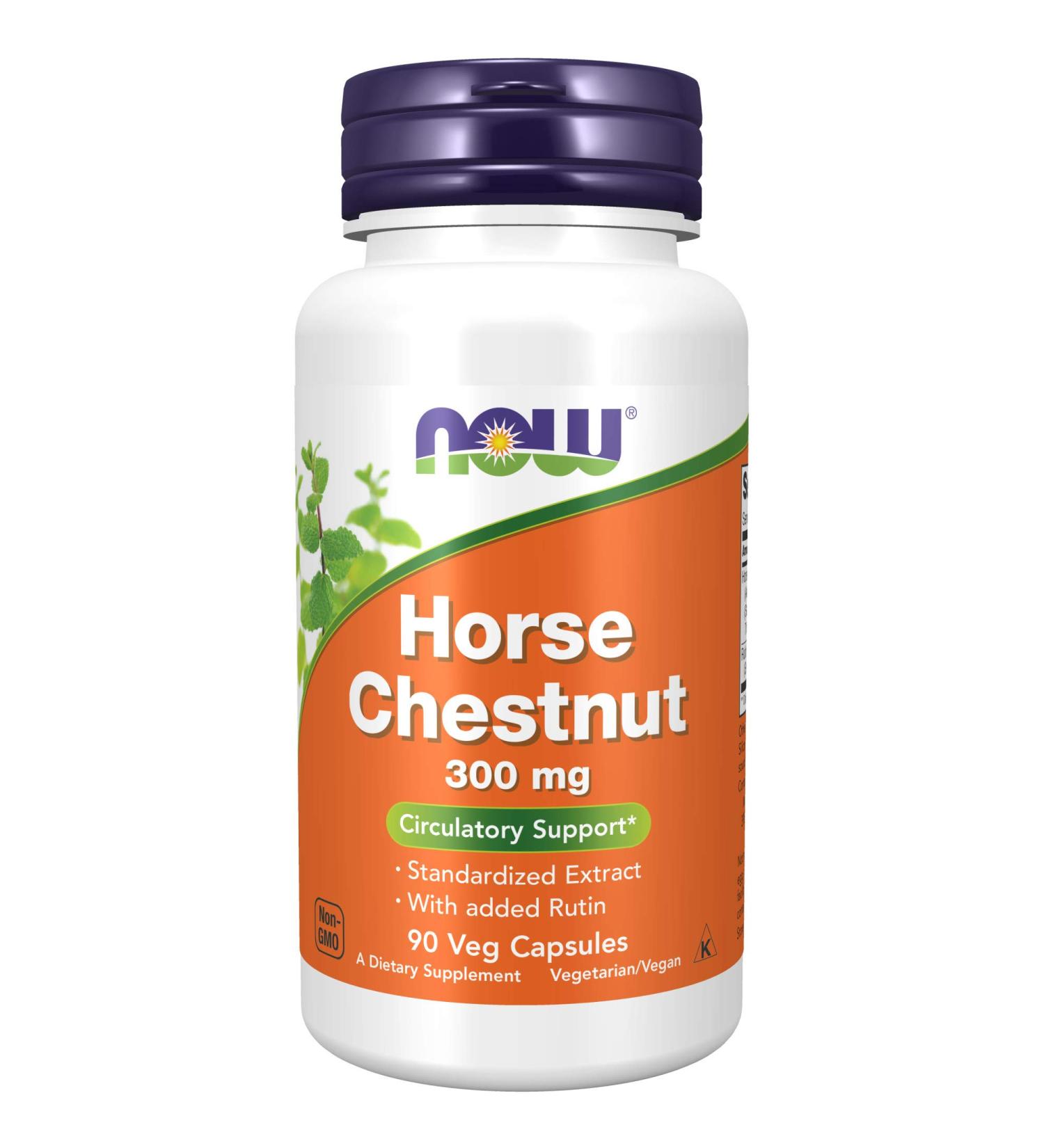Now Foods Horse Chestnut 300 mg - 90 Veg Capsules | Natural Support for Healthy Circulation - Buy Online on GoSupps.com