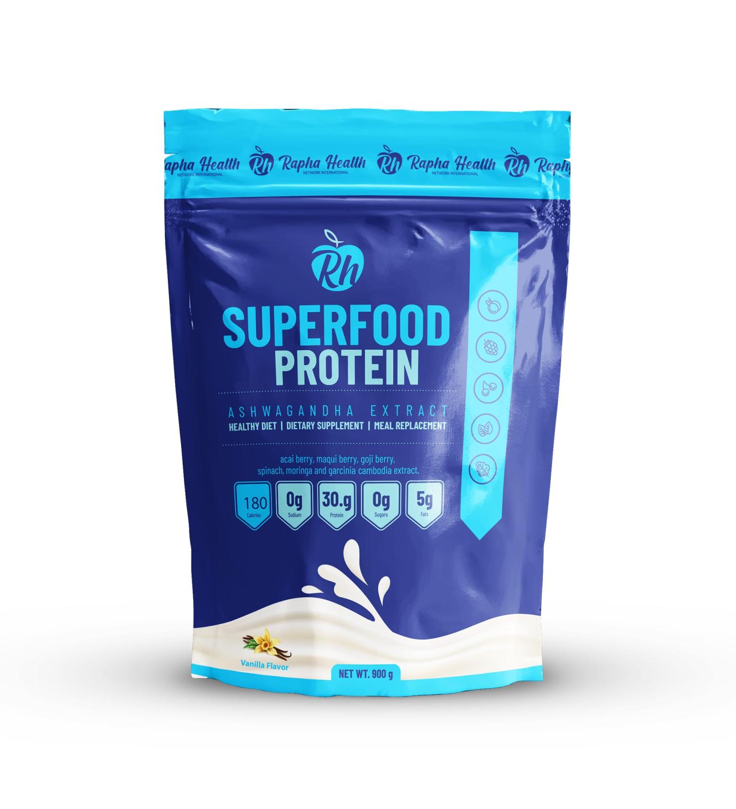Superfood Whey Protein Vanilla | Organic High-Protein Blend with Superfoods & Probiotics | Immune & Muscle Support | Gluten & GMO Free | 15 Servings - Buy Online on GoSupps.com