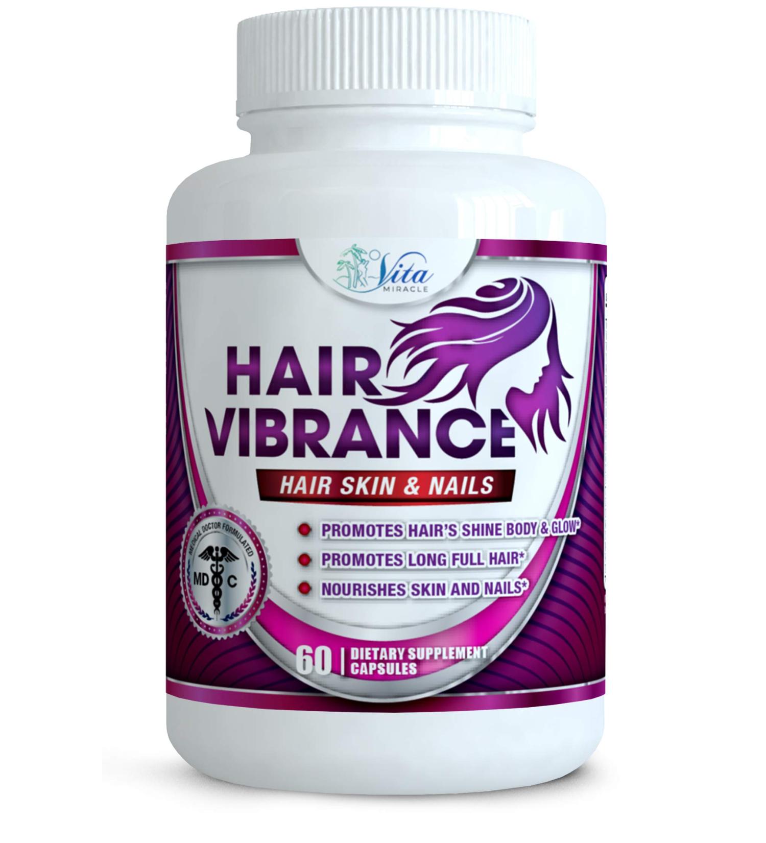 Hair Skin and Nails Vitamins with Biotin 15000mcg for Longer, Shiny Hair, Healthy Skin, Strong Nails, and Lush Lashes | Faster Hair Growth for Women 60 Count - Buy Online on GoSupps.com