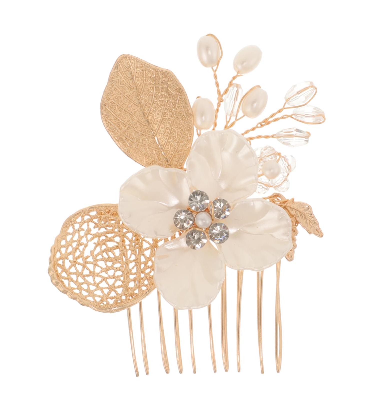 FOMIYES Gold Leaf Side Comb Hair Accessories for Bride Women Hair Pin Vintage Hair Accessories Hair Side Comb Leaf Hair Accessories Hair Accessories for Girl Headpieces for Wedding - Buy Online on GoSupps.com