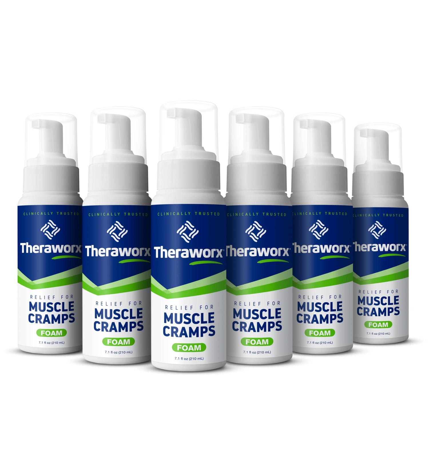 Theraworx Relief Fast-Acting Foam for Leg & Foot Cramps | Alleviate Muscle Soreness | International Shipping Available - Buy Online on GoSupps.com