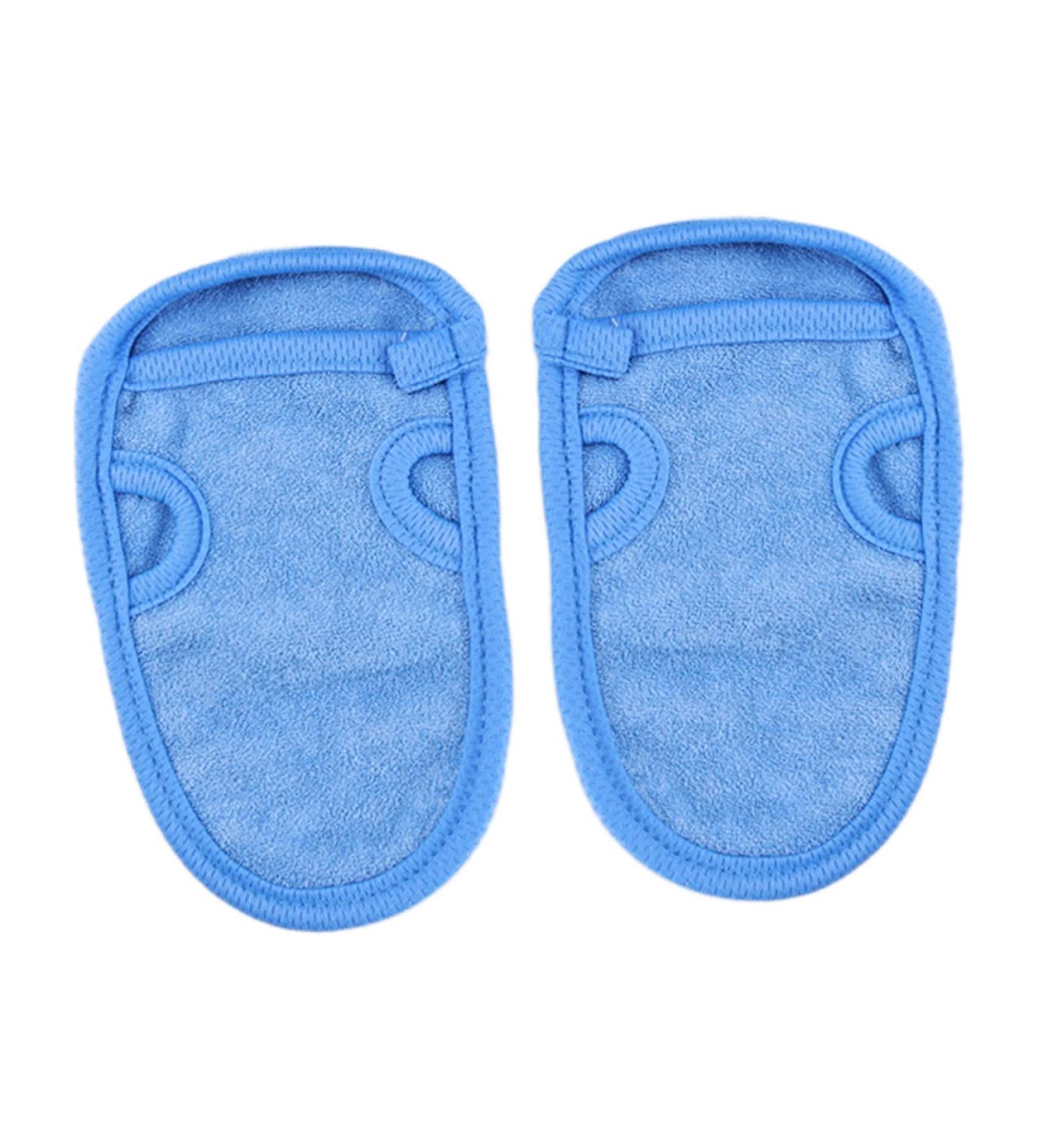 4pcs Healeved Baby Mitts & Infant Sponge Set - Blue Bath Towel & Shower Glove - Buy Online on GoSupps.com