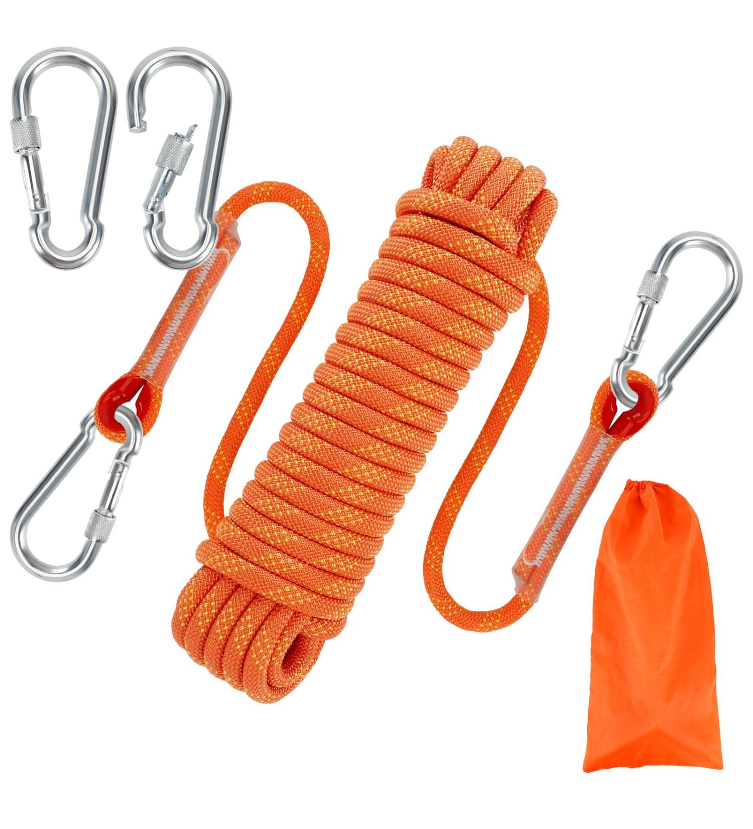 Buy 10mm Nylon Climbing Rope - Outdoor Security & Rescue Rope for Height Work | Fire Rescue & Abseiling Use - Durable Red Static Rope - Buy Online on GoSupps.com