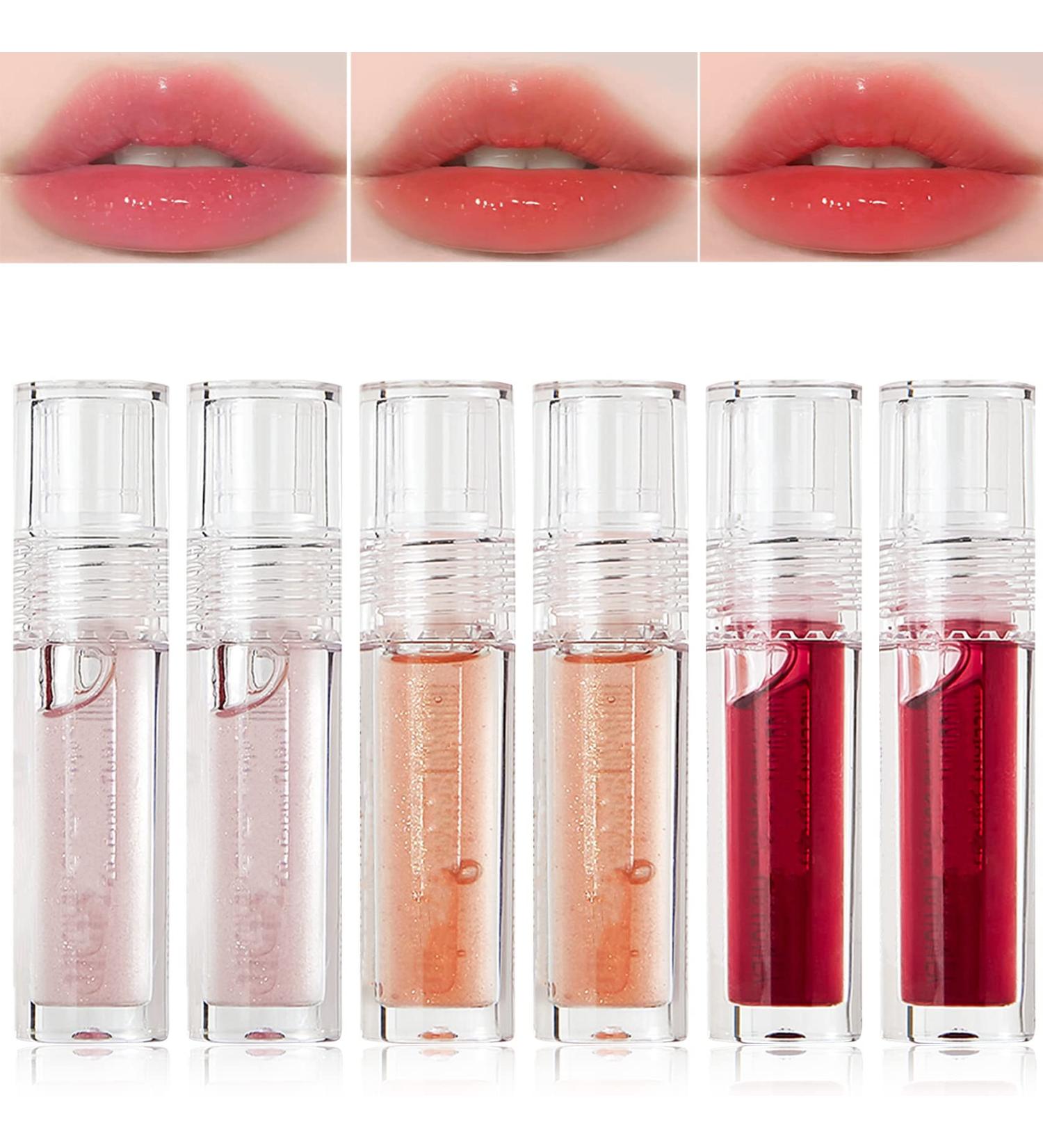 6 Pcs Lip Gloss Set - Moisturizing Lip Oil for Plumping, Shimmer, and Hydration | Tinted Lip Balm, Long Lasting Clear Liquid Lipstick - 6PC - Buy Online on GoSupps.com