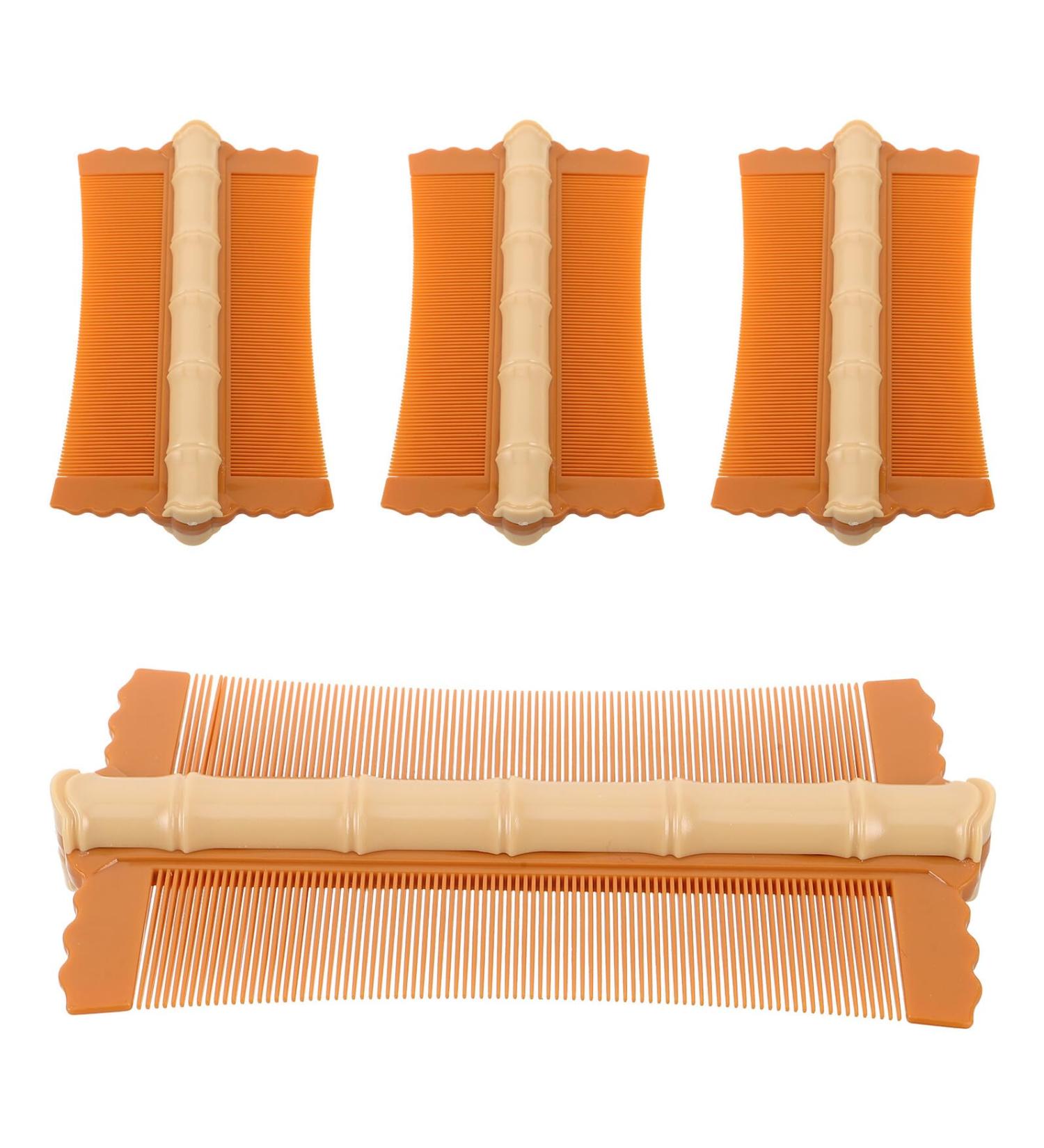 Hemobllo Lot de 4 Peignes Dents Fines Double Face en Bambou Naturel Peignes Antipelliculaires et D m lants pour Animaux et Cuir Chevelu Outil de Toilettage Doux liminer Pellicules et - Buy Online on GoSupps.com