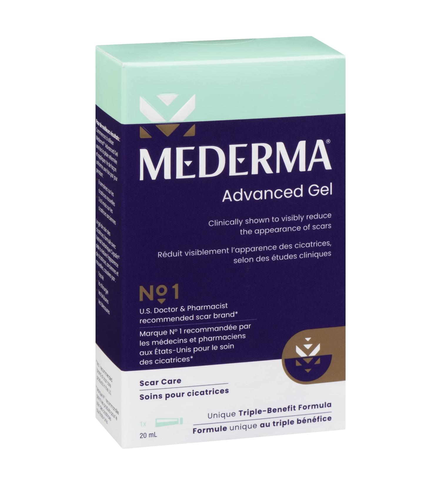 Mederma Advanced Scar Gel Treats Old and New Scars Reduces the Appearance of Scars from Acne Stitches Burns and More 20gm Advanced Scar Gel 20 ml (Pack of 1) - Buy Online on GoSupps.com