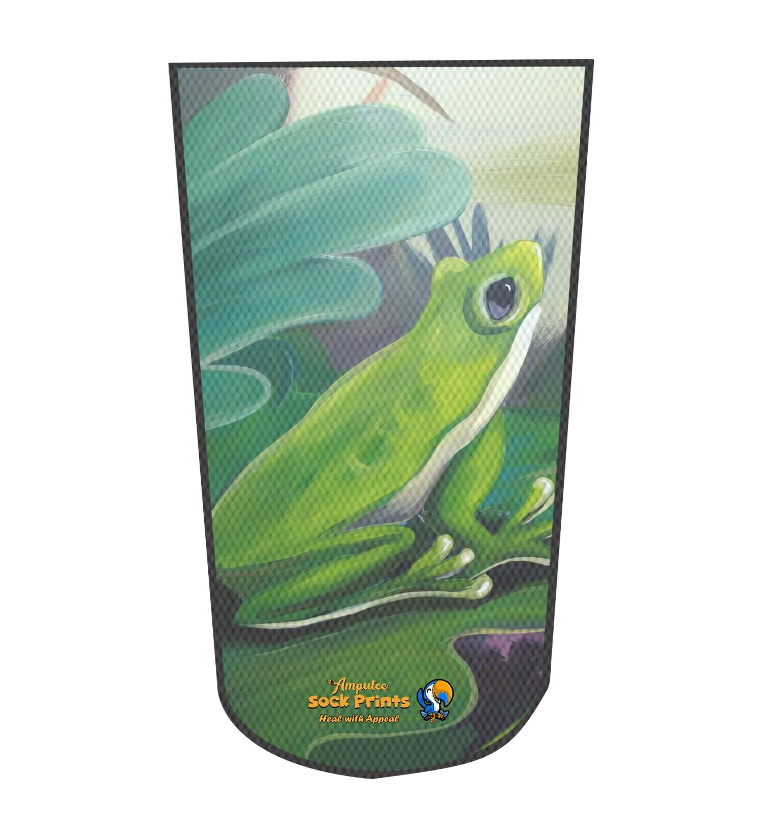 Heal with Appeal Amputee Stump Sock - Green Frog Lily Pad Scene - 3Ply - Buy Online on GoSupps.com