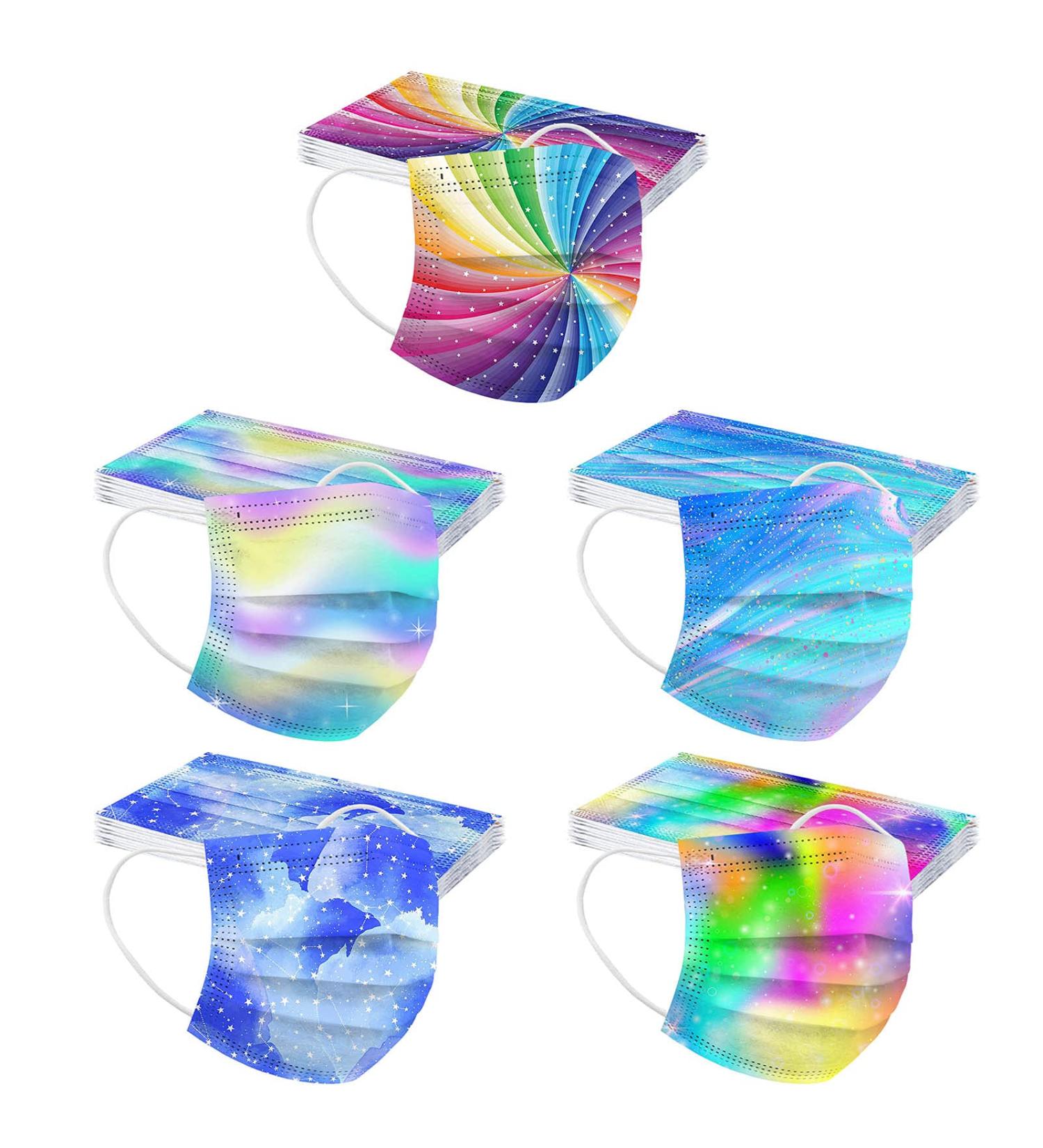 Buy NcQifei 50pcs Kids Disposable 3-Layer Face Masks Cute Cartoon Design Breathable & Colorful Protection for Boys & Girls - Buy Online on GoSupps.com