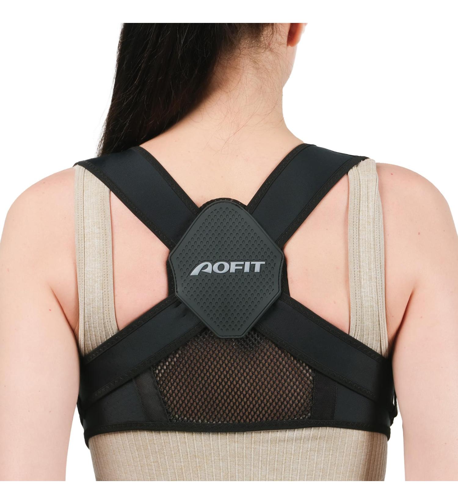 Posture Corrector for Women - Adjustable Upper Back Brace for Clavicle Support & Neck Pain Relief - Size L - Buy Online on GoSupps.com
