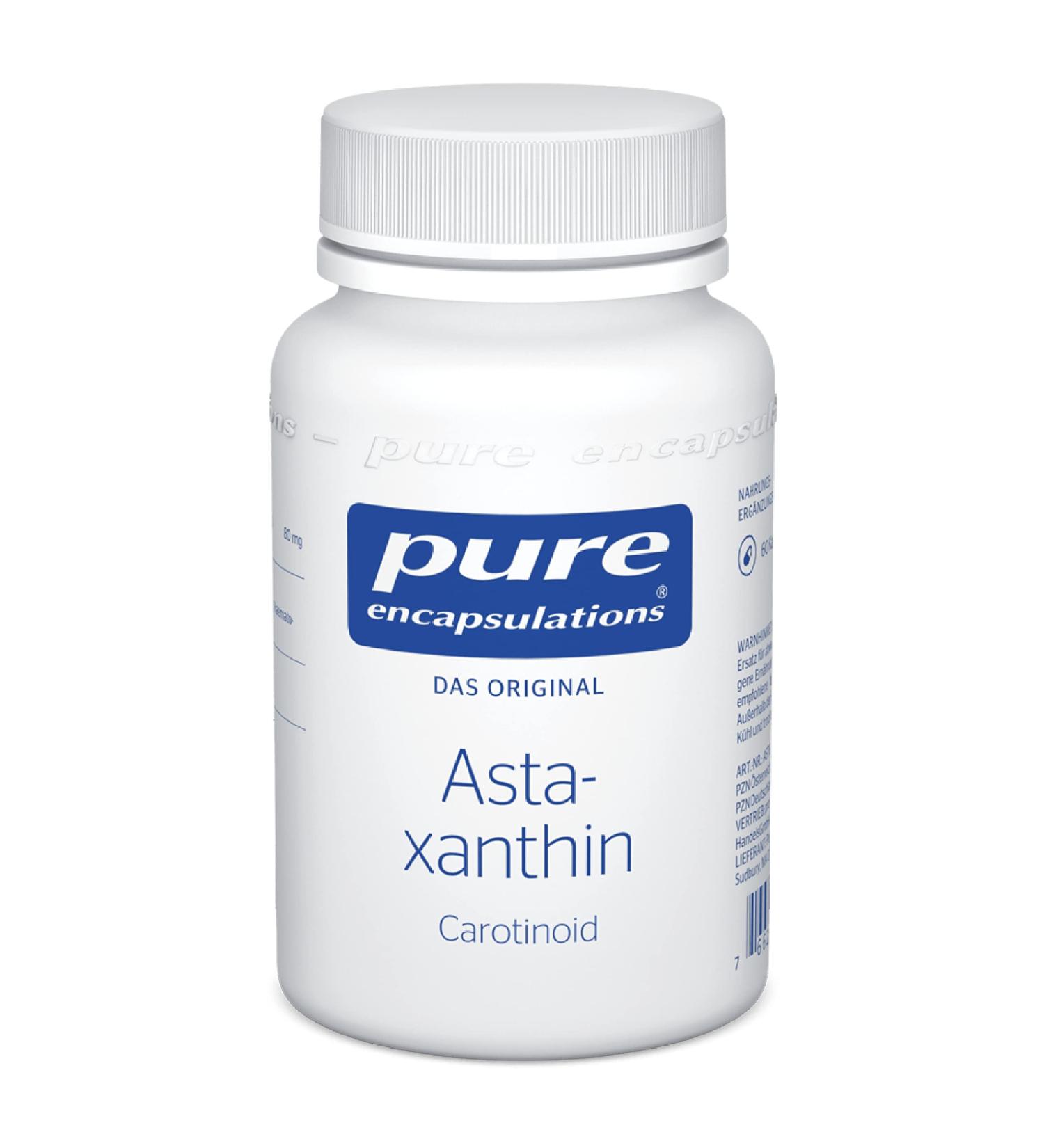 Buy Pure Encapsulations Astaxanthin - 60 Vegetarian Capsules | Premium Antioxidant Supplement for Immune Support & Skin Health - Buy Online on GoSupps.com