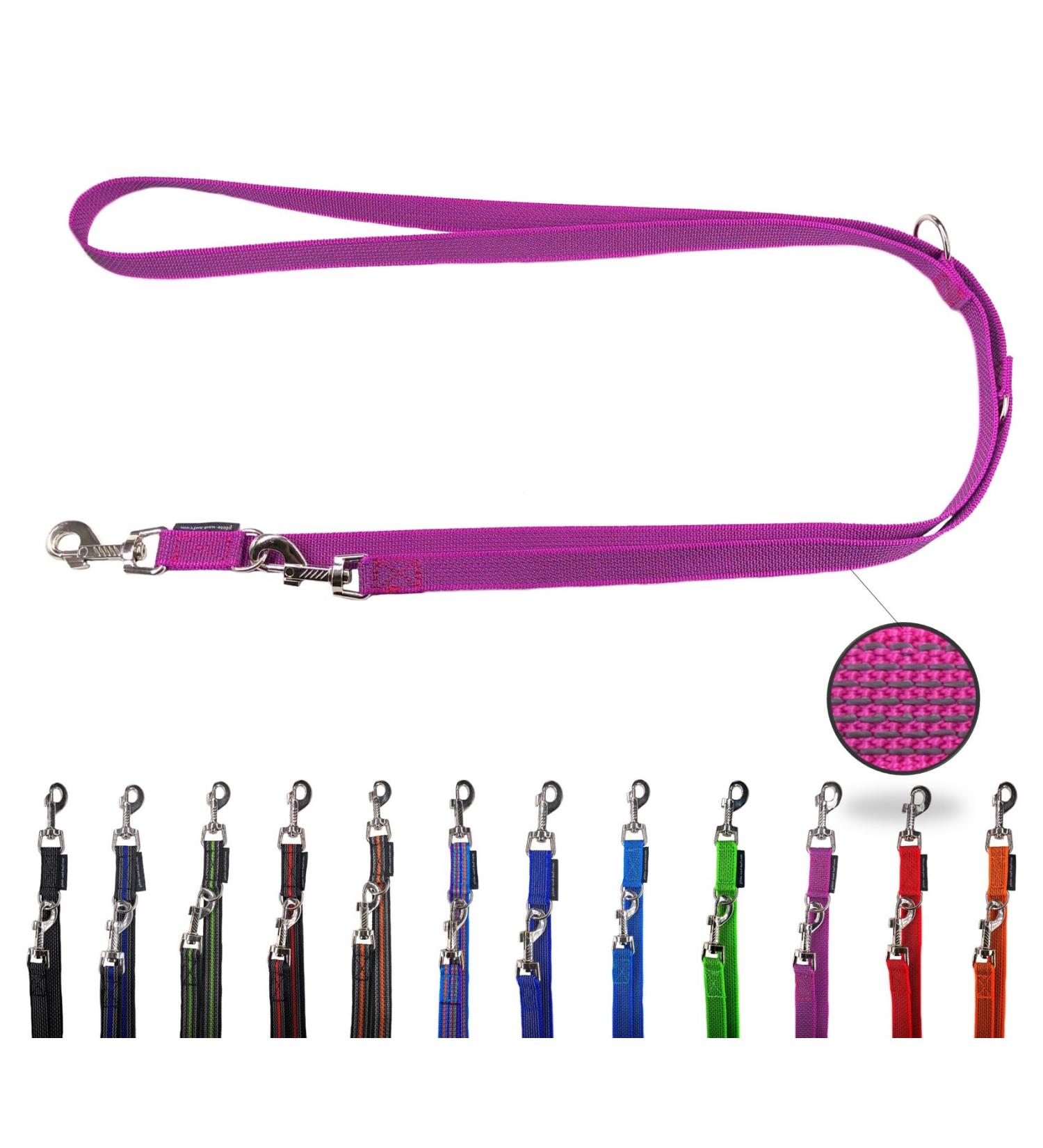 Adjustable Dog Leash for Medium & Large Dogs - 2m Double-Liner in Lilac | International Shipping Available - Buy Online on GoSupps.com