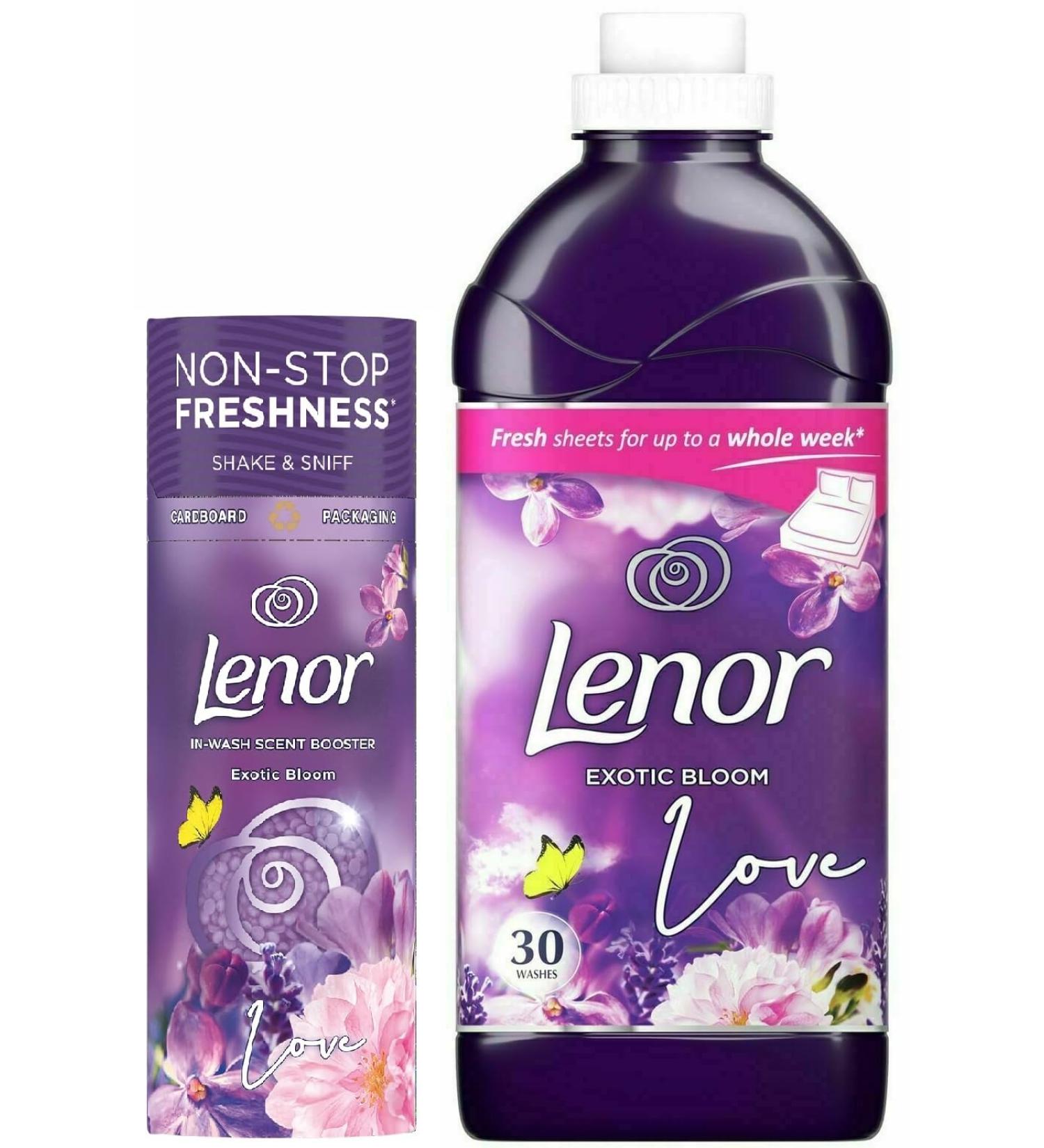 Lenor In-Wash Scent Booster Exotic Bloom 176G and Fabric Conditioner 30Washes 1.05L - Buy Online on GoSupps.com