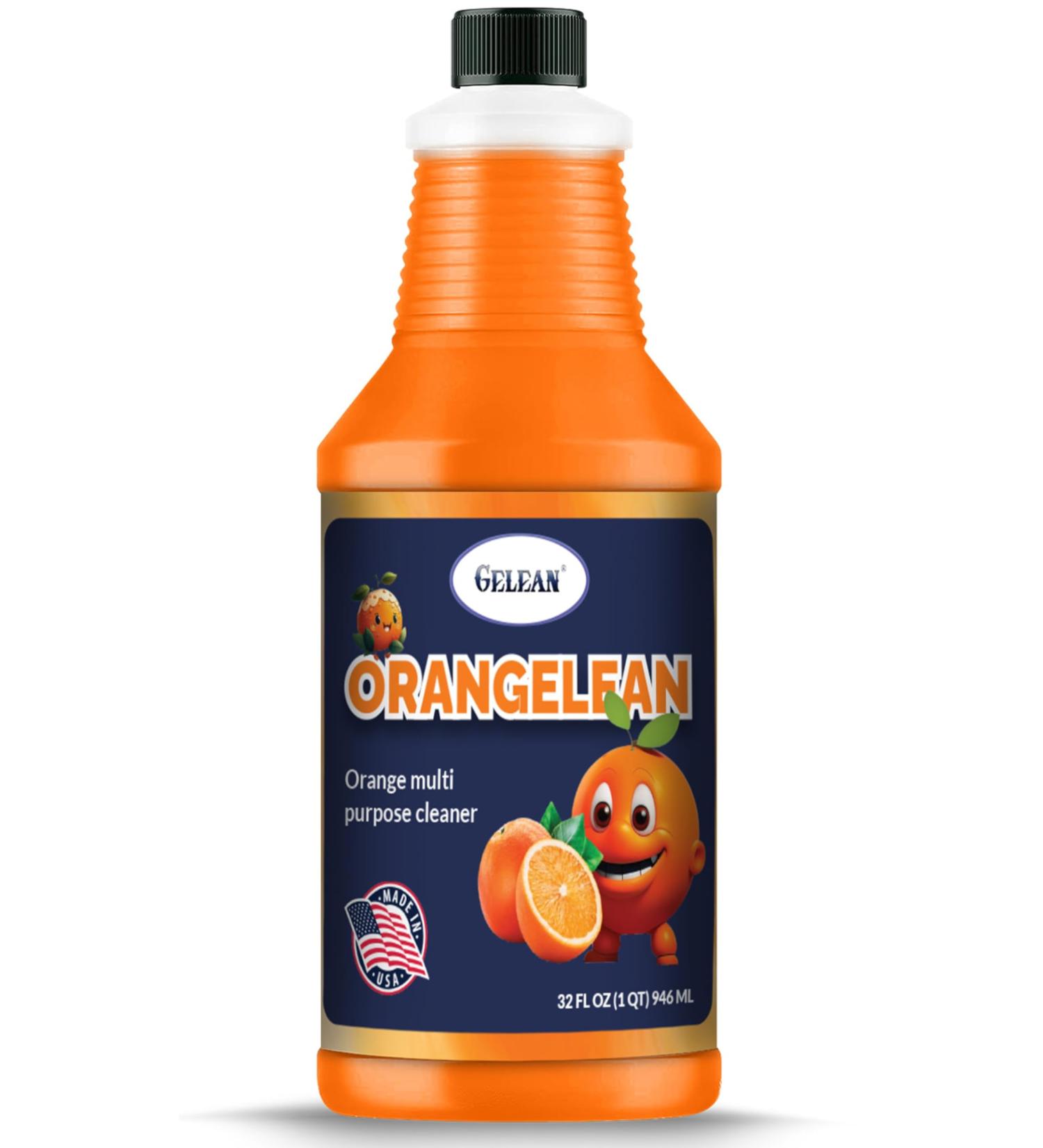 ORANGE PLUS Multi-Purpose Cleaner & Odor Eliminator | USA-Made ORANGELEAN Floor Cleaner & Stain Remover - 32 oz - Buy Online on GoSupps.com