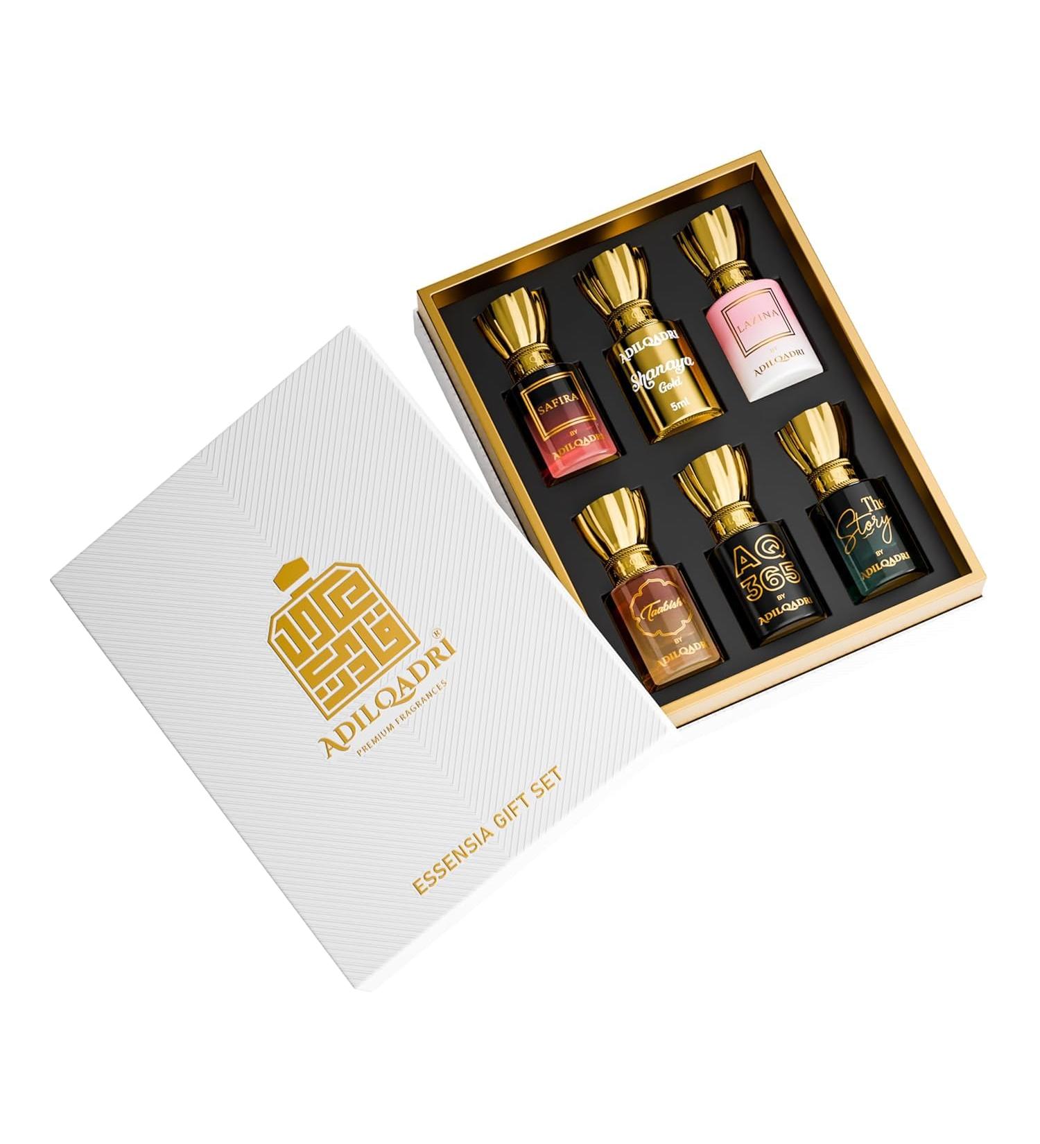Adil qadri Essensia Luxury Attar Combo for Men and Women | Alcohol-Free | Long-Lasting Roll-On Attar Perfume Gift Set (5.5 ml Each) - Buy Online on GoSupps.com