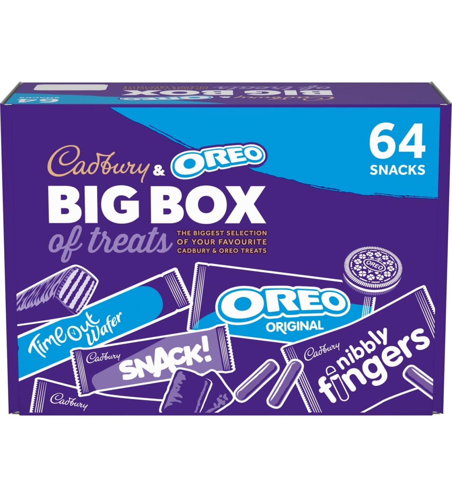 Cadbury & OREO Biscuit 64 Selection Bulk Box - 1.8kg Treats Hamper for Sharing Parties & Lunch Boxes - Ideal Snack Gift - Buy Online on GoSupps.com