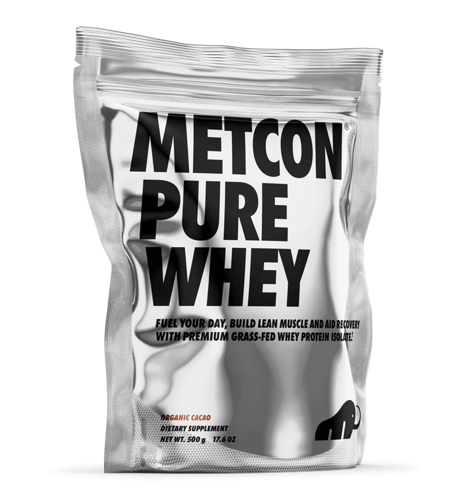 Whey Protein Isolate - Premium Grass-Fed Whey Protein Isolate Powder with 5 All-Natural Ingredients No Fillers Organic Cacao Flavor (500g)