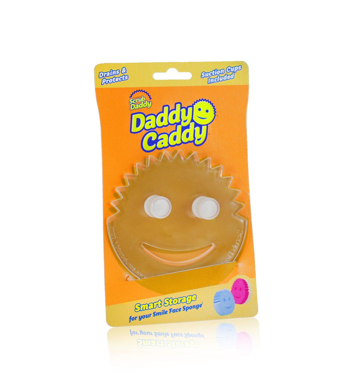 Scrub Daddy Sponge Holder - Non-Slip Daddy Caddy for Smiley Face Sponge - Kitchen and Bathroom Sink Organizer with Suction Cups - Self Draining, Dishwasher Safe - 1ct - Buy Online on GoSupps.com