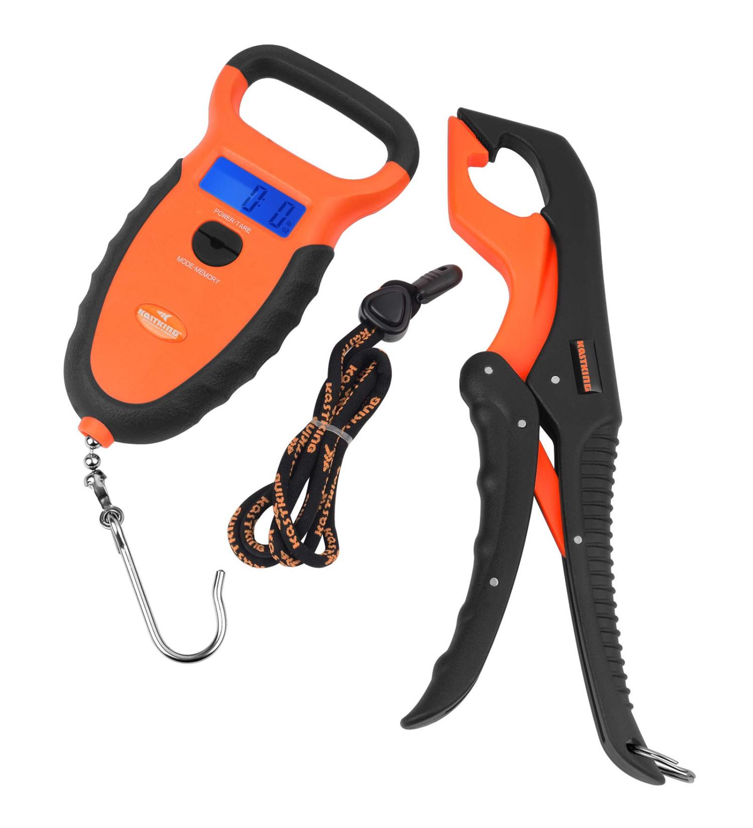 KastKing Waterproof Floating Digital Fishing Scale with No-Puncture Lip Gripper - 0-50 Lbs/22.68 Kg, Dual Mode, Lightweight ABS Frame - Buy Online on GoSupps.com