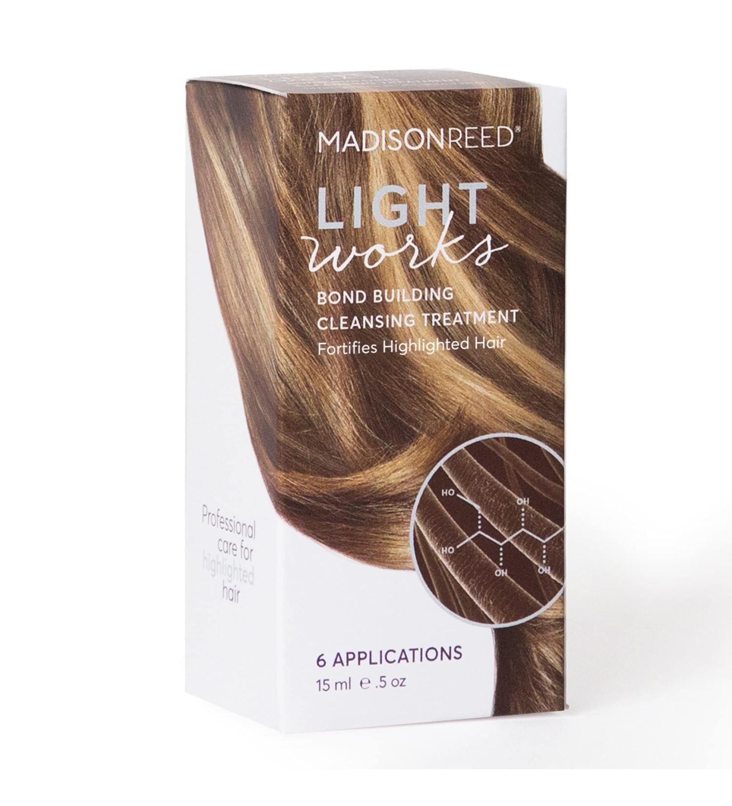 Madison Reed Light Works Bond Building Cleansing Treatment for Highlighted Hair | Strengthens & Prevents Breakage with Keratin & Argan Oil | 6 Applications - Shop Internationally Now - Buy Online on GoSupps.com