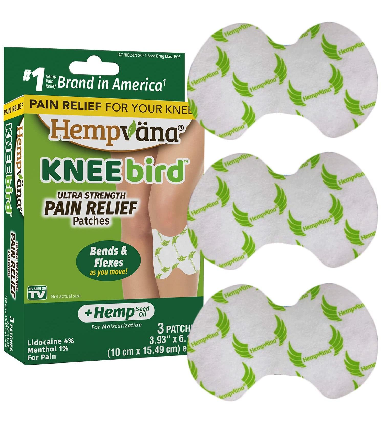 FDA-Listed Hemp Knee Relief Patch | CoolNumb Triple Action Technology | Up to 8 Hours Relief | Ergonomic Design - Buy Online on GoSupps.com